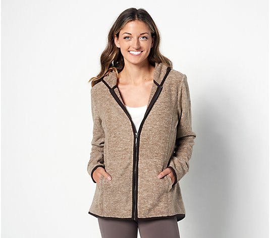 Susan Graver Weekend Polar Fleece Zip Front Jacket