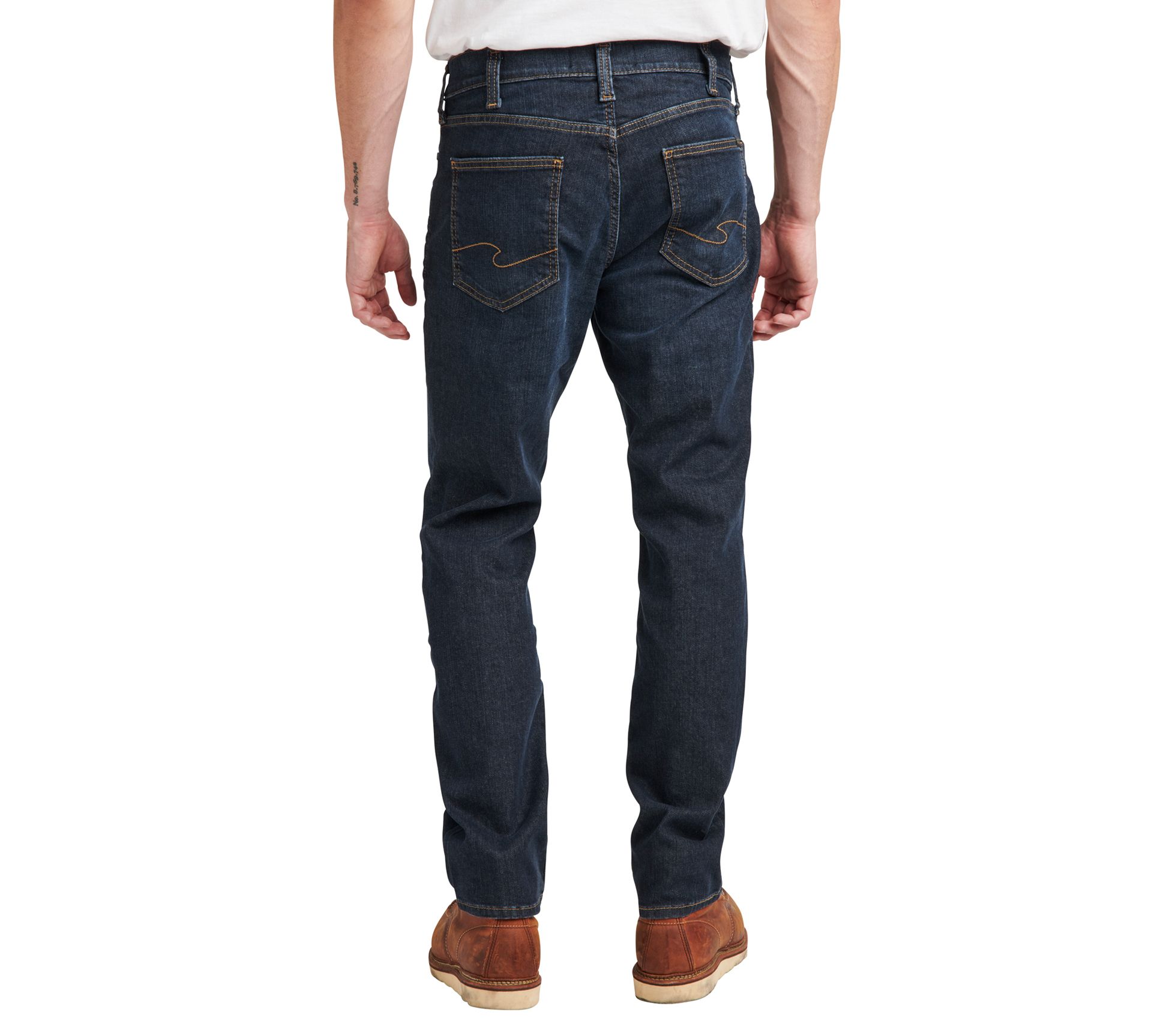 Silver Jeans Co. The Athletic Tapered Leg Jeans-AUM403 - QVC.com