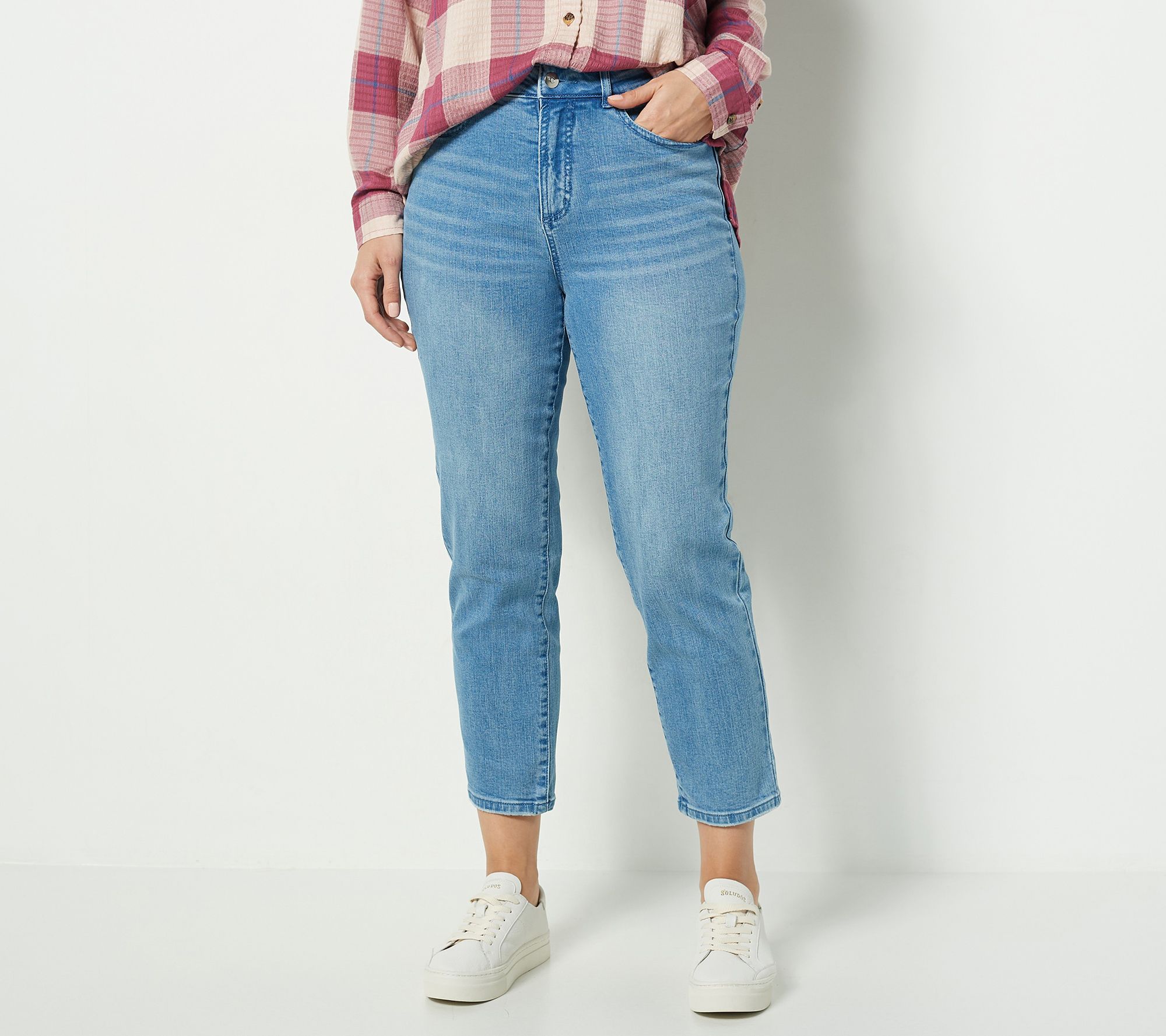 "As Is" Studio Park x Courtney Khondabi Reg. Straight Leg Crop Jeans