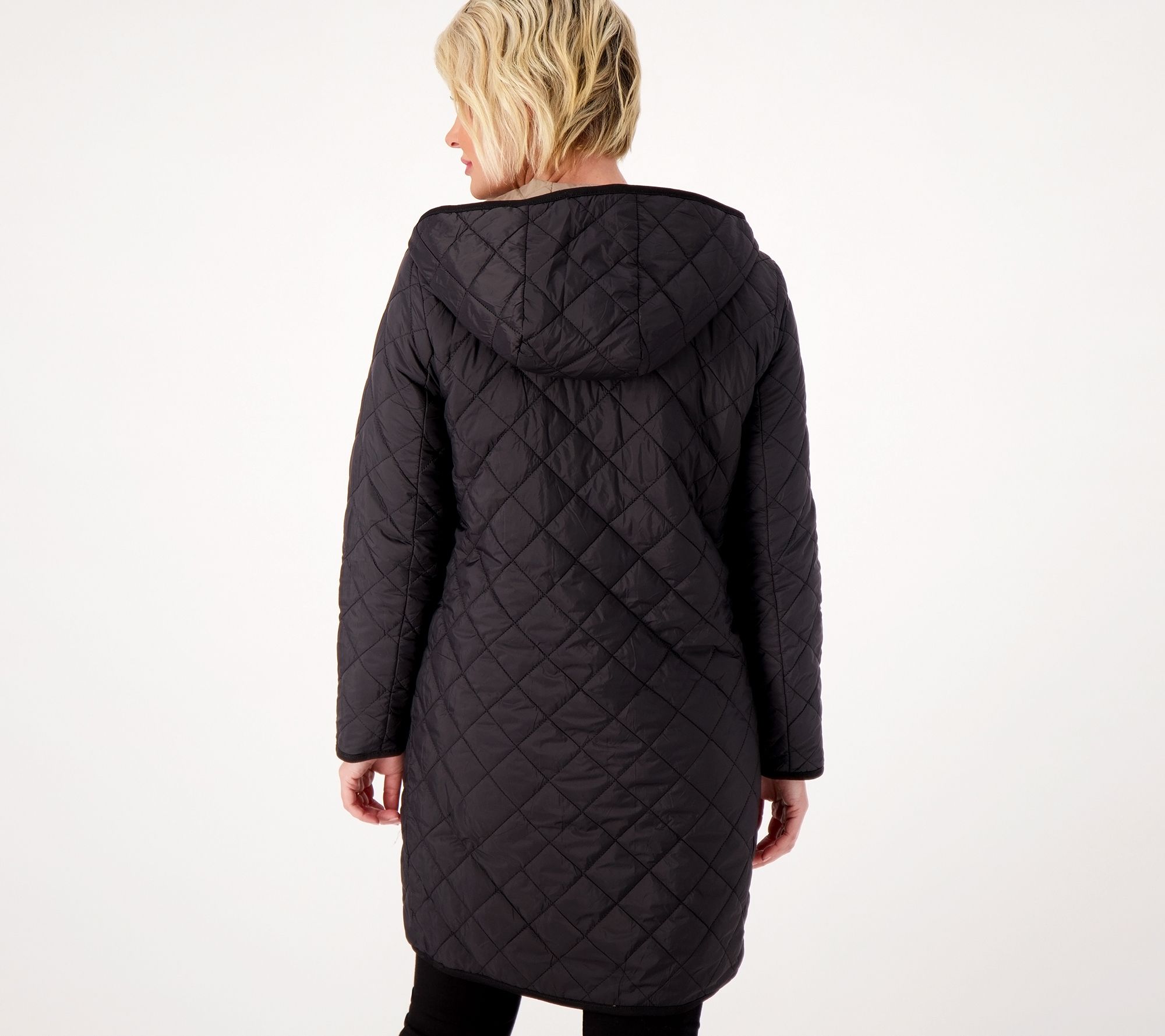  BGSD Women Waterproof Quilted Down Toggle Coat Black Plus Size  3X : Clothing, Shoes & Jewelry