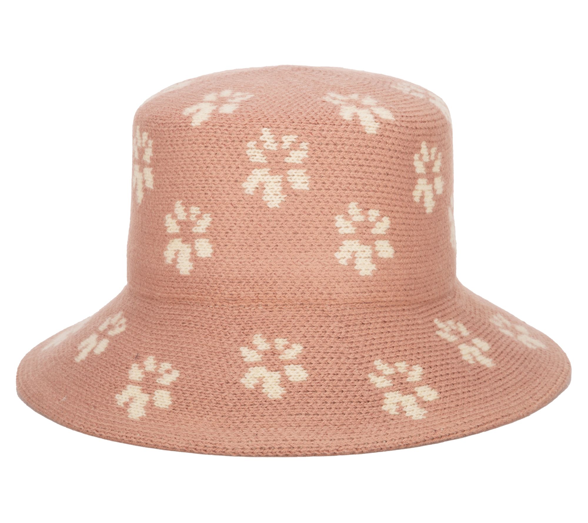 San Diego Hat Co. Knit Floral Bucket Hat