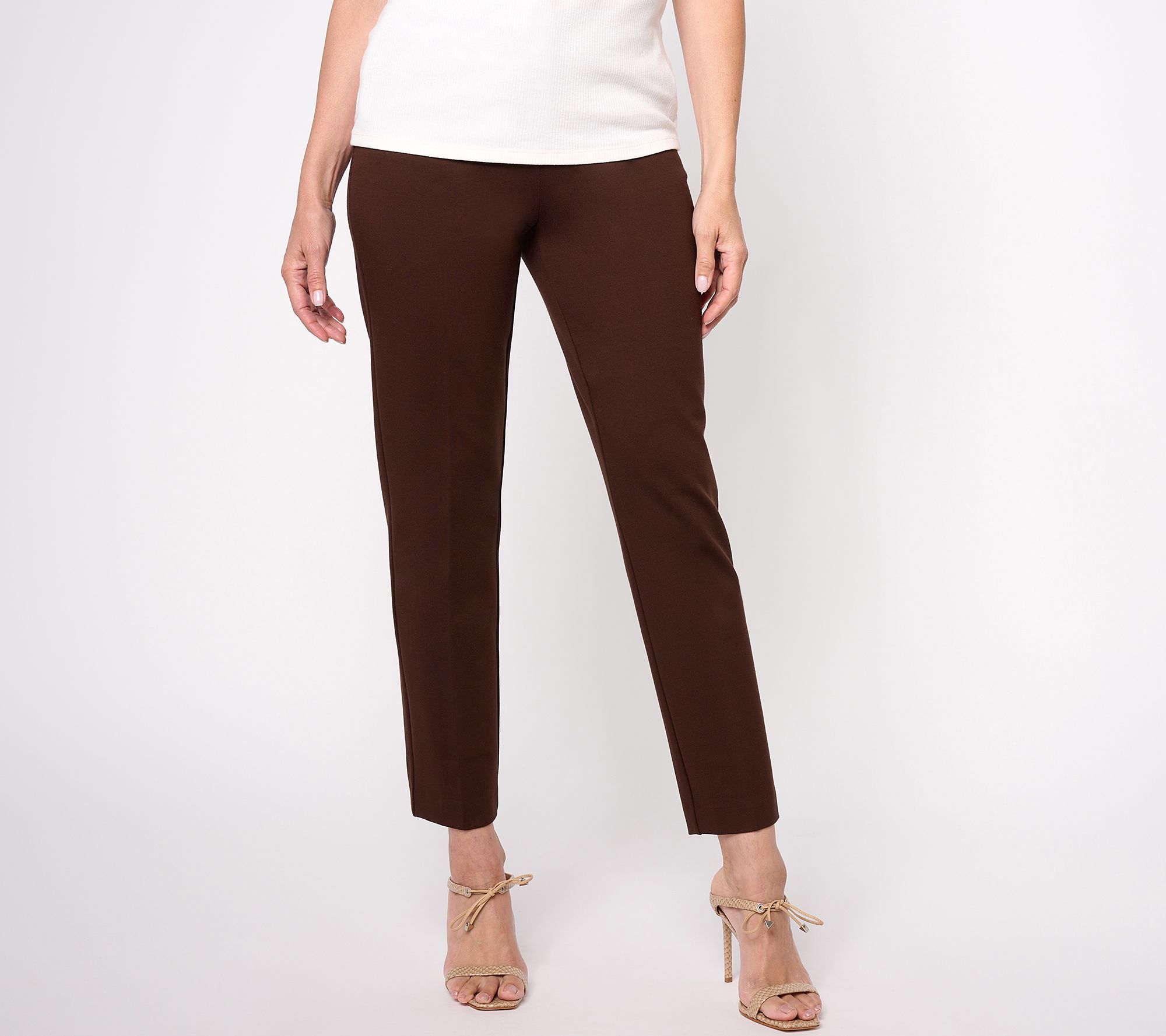 Piper Trouser Pants In Plus Size In Stretch Twill - Feather Tan