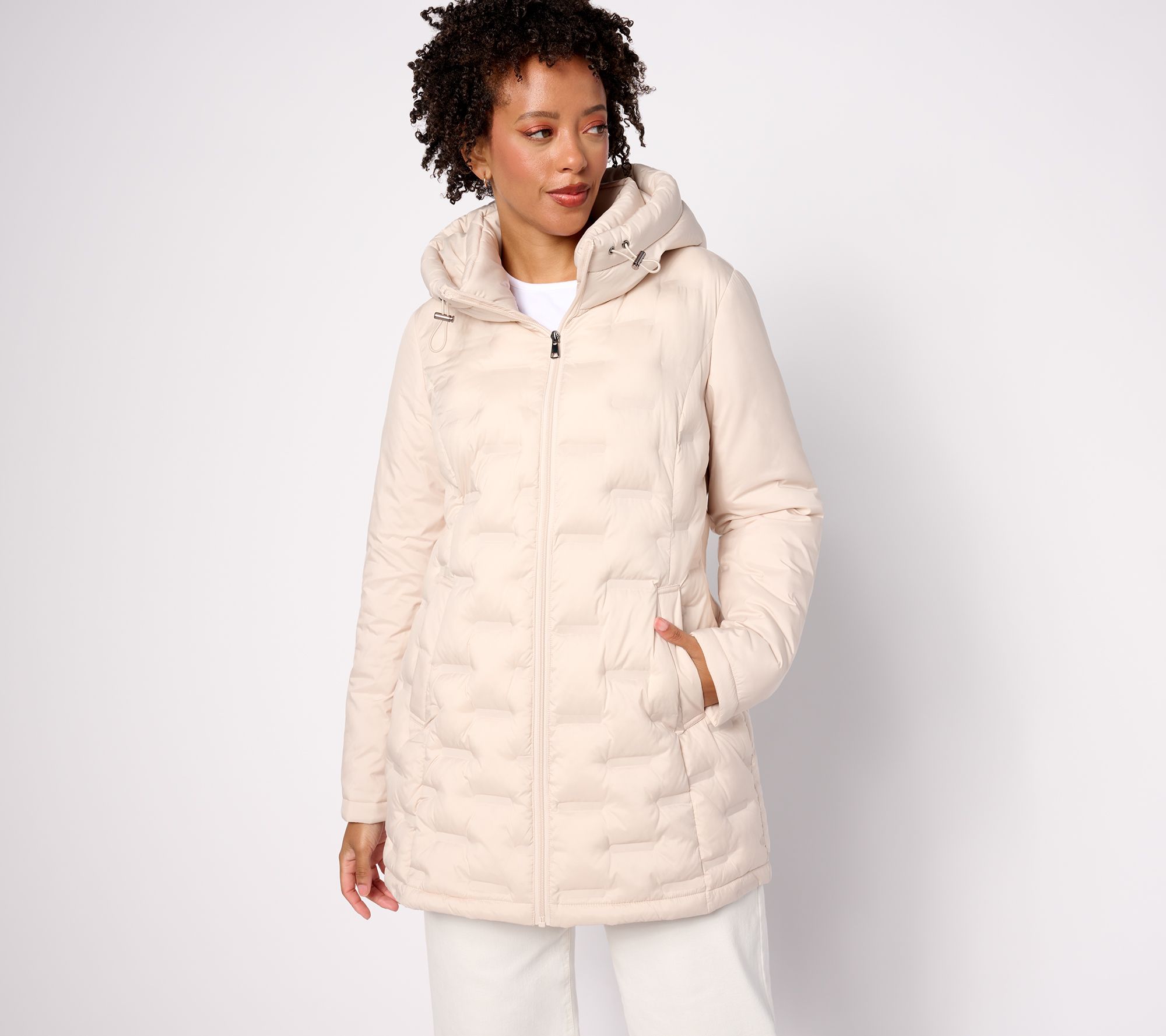 Susan Graver Heat Press Mixed Media Jacket with Hood