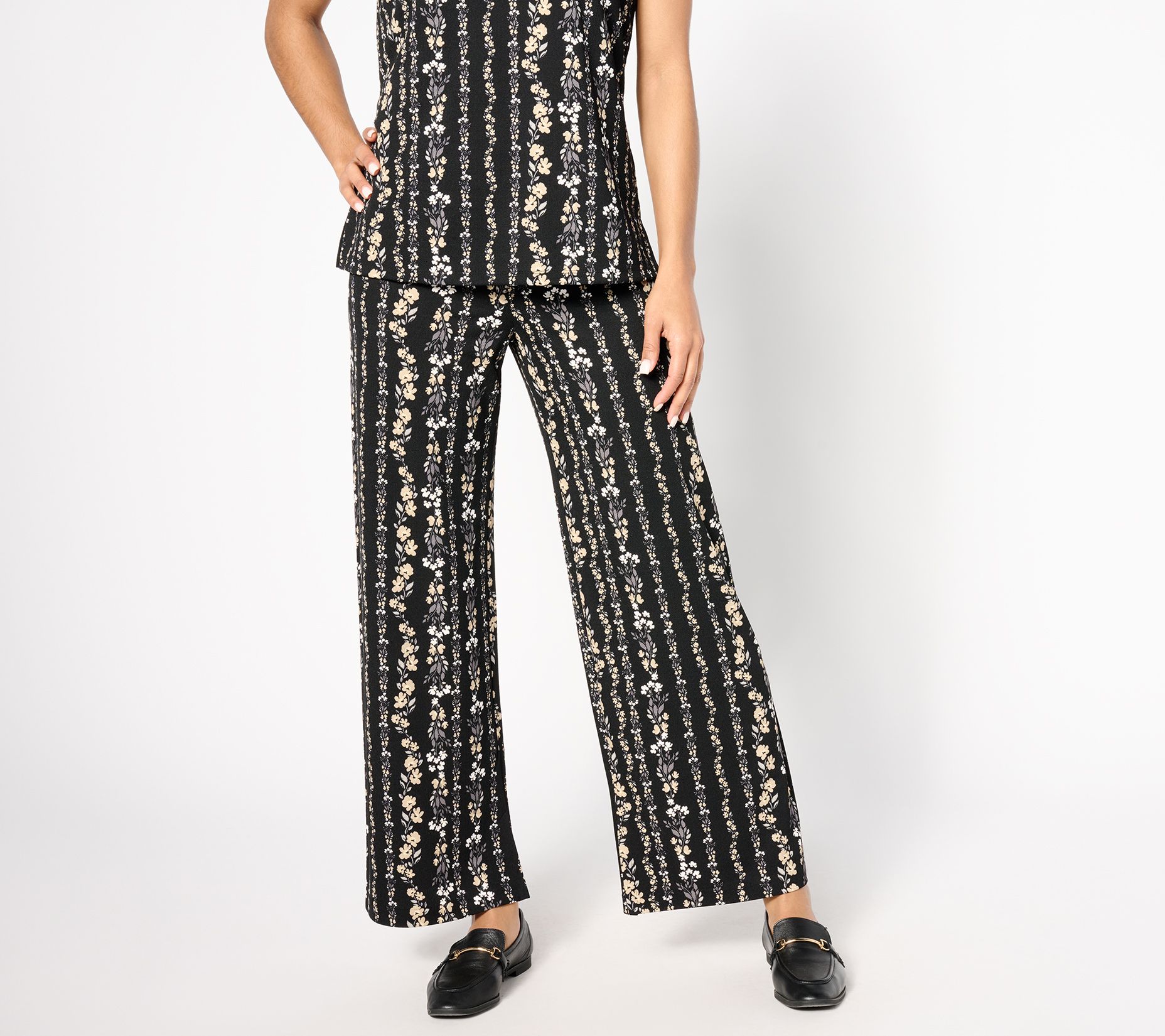 Isaac Mizrahi Live! Tall Pebble Knit Straight-Leg Ankle Pants