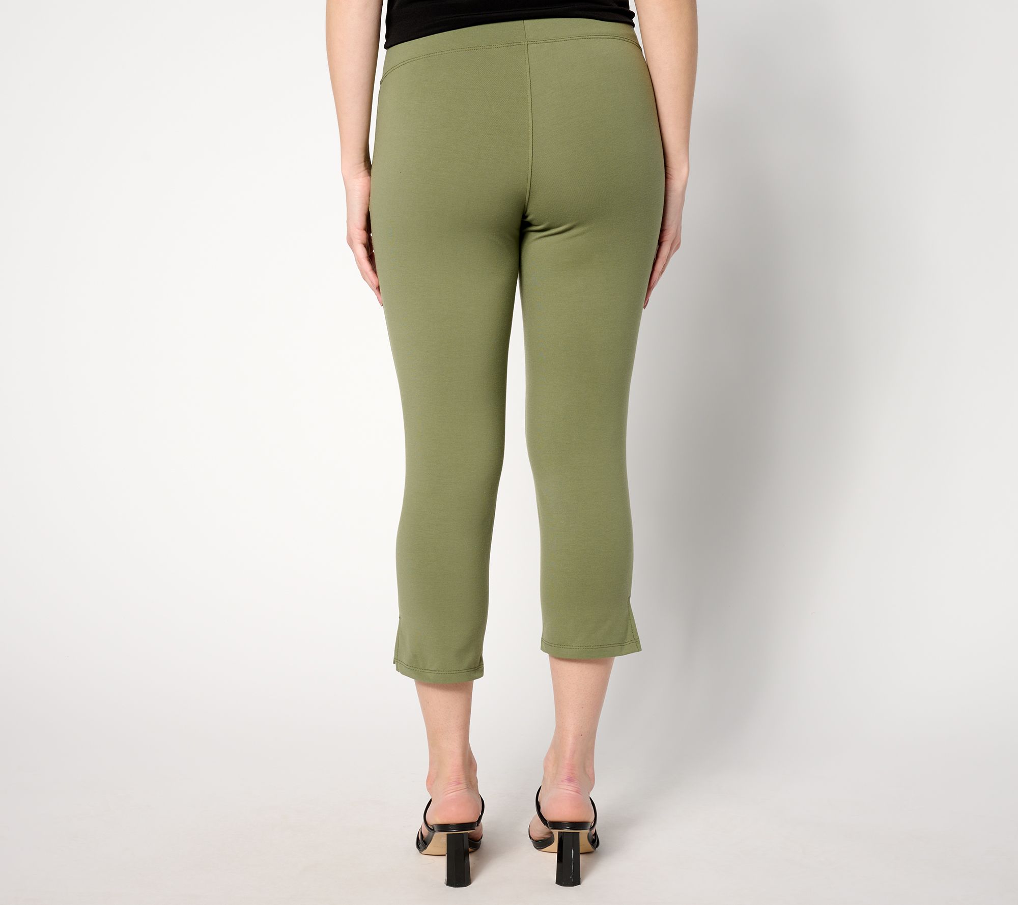 Women With Control Tummy Control Crop Pants - QVC.com