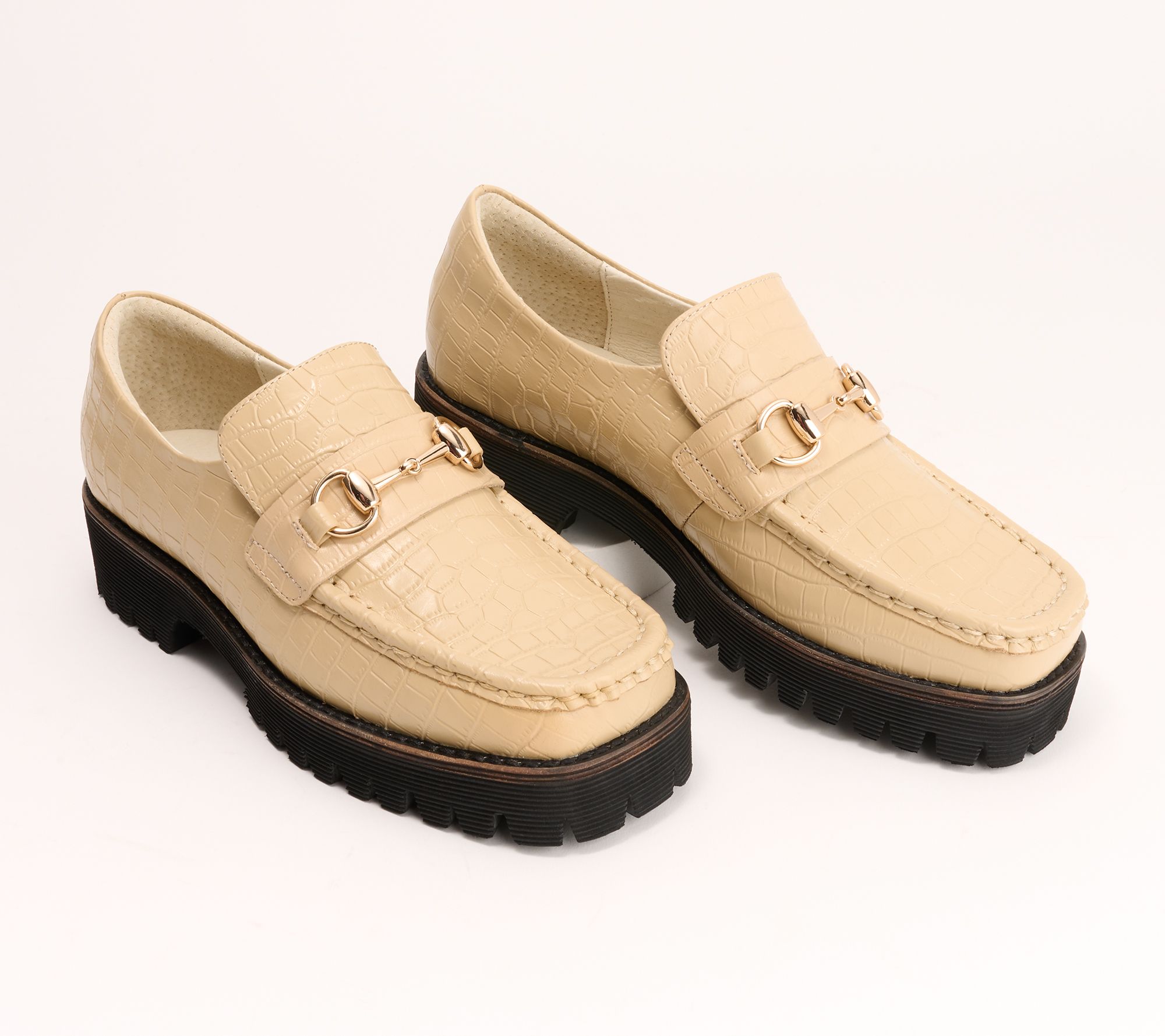 "As Is" INTENTIONALLY BLANK Leather Platform Loafer - HK 2