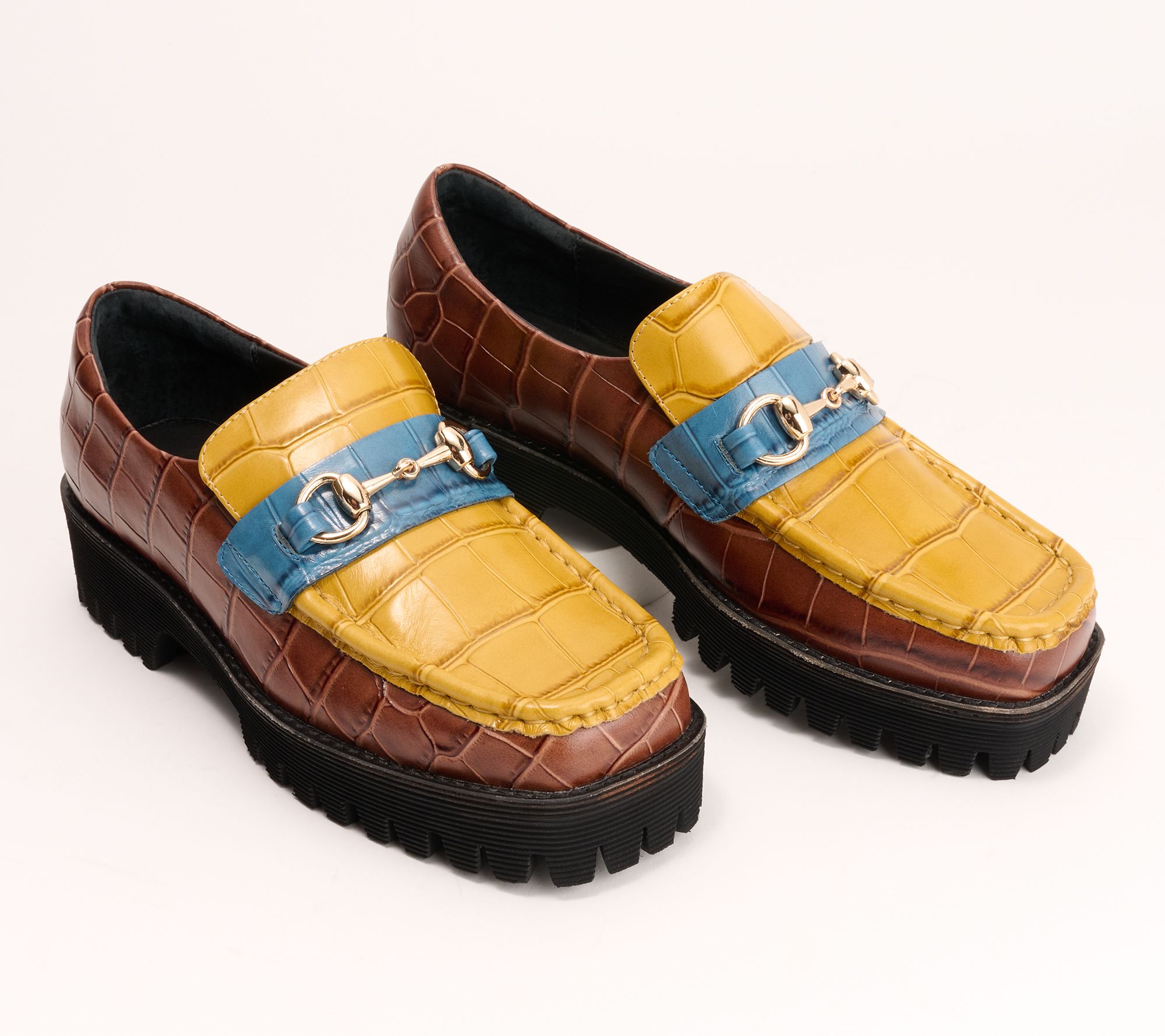 "As Is" INTENTIONALLY BLANK Leather Platform Loafer - HK 2