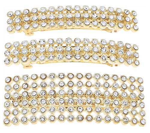 Ettika Disco Doll Crystal Barrette Set
