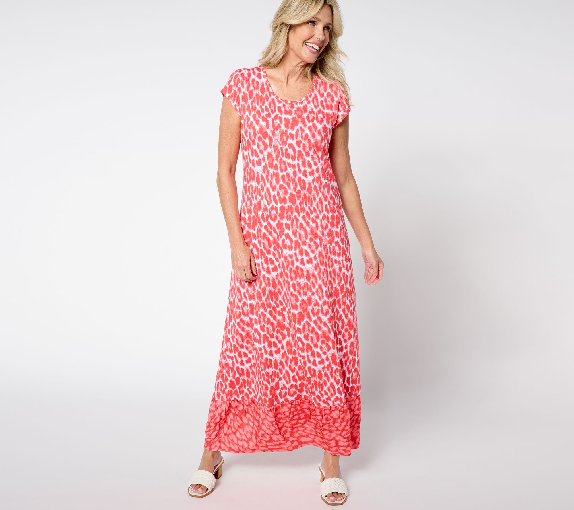 Denim & Co. Tall Slub Jersey Maxi Dress with Pockets