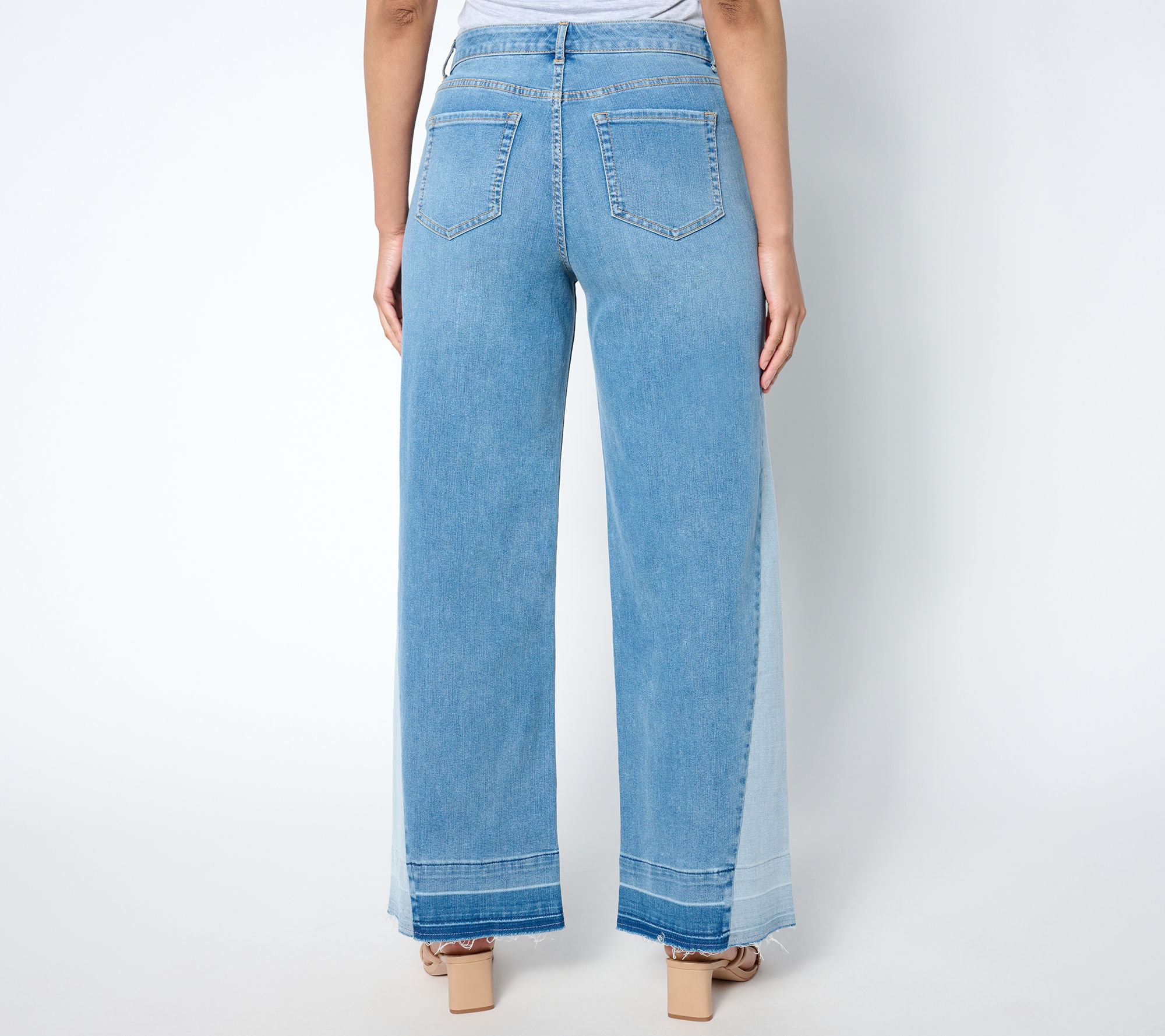 Qvc wide leg jeans best sale