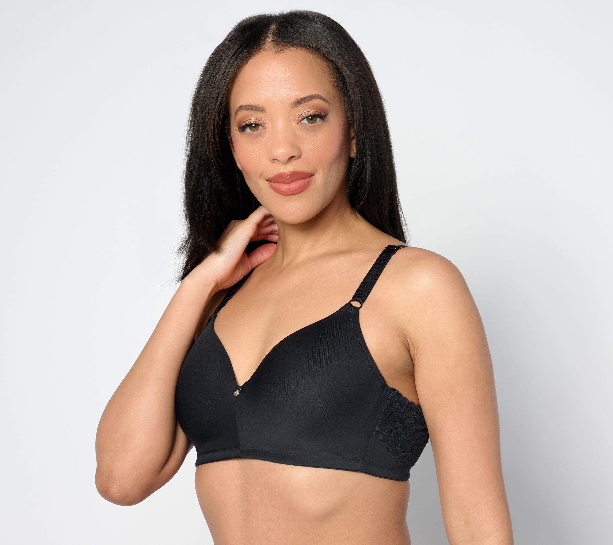 Breezies Luxe Lace Wirefree T-Shirt Bra 