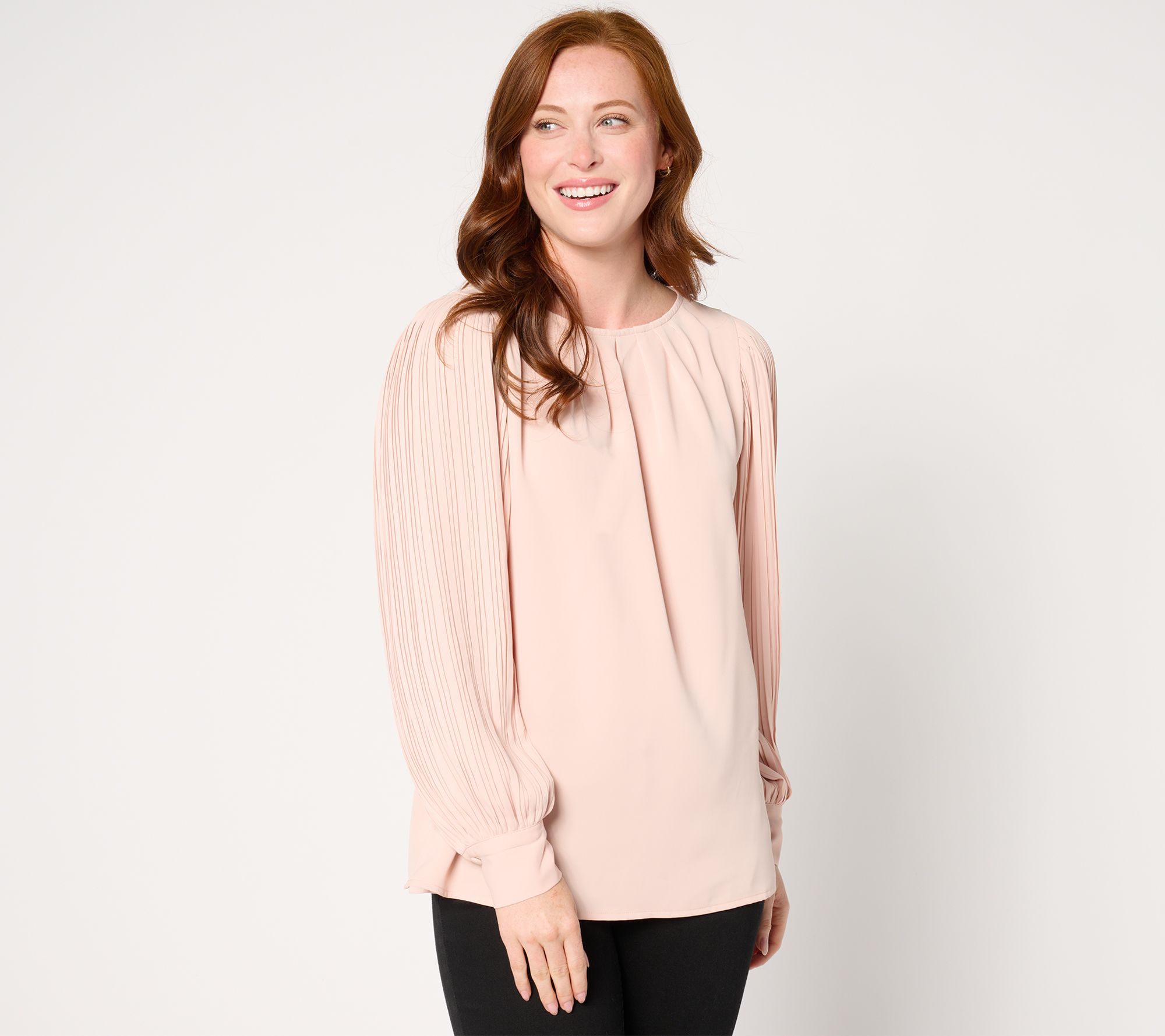 Belle by Kim Gravel Romantica Accordian Sleeve Blouse