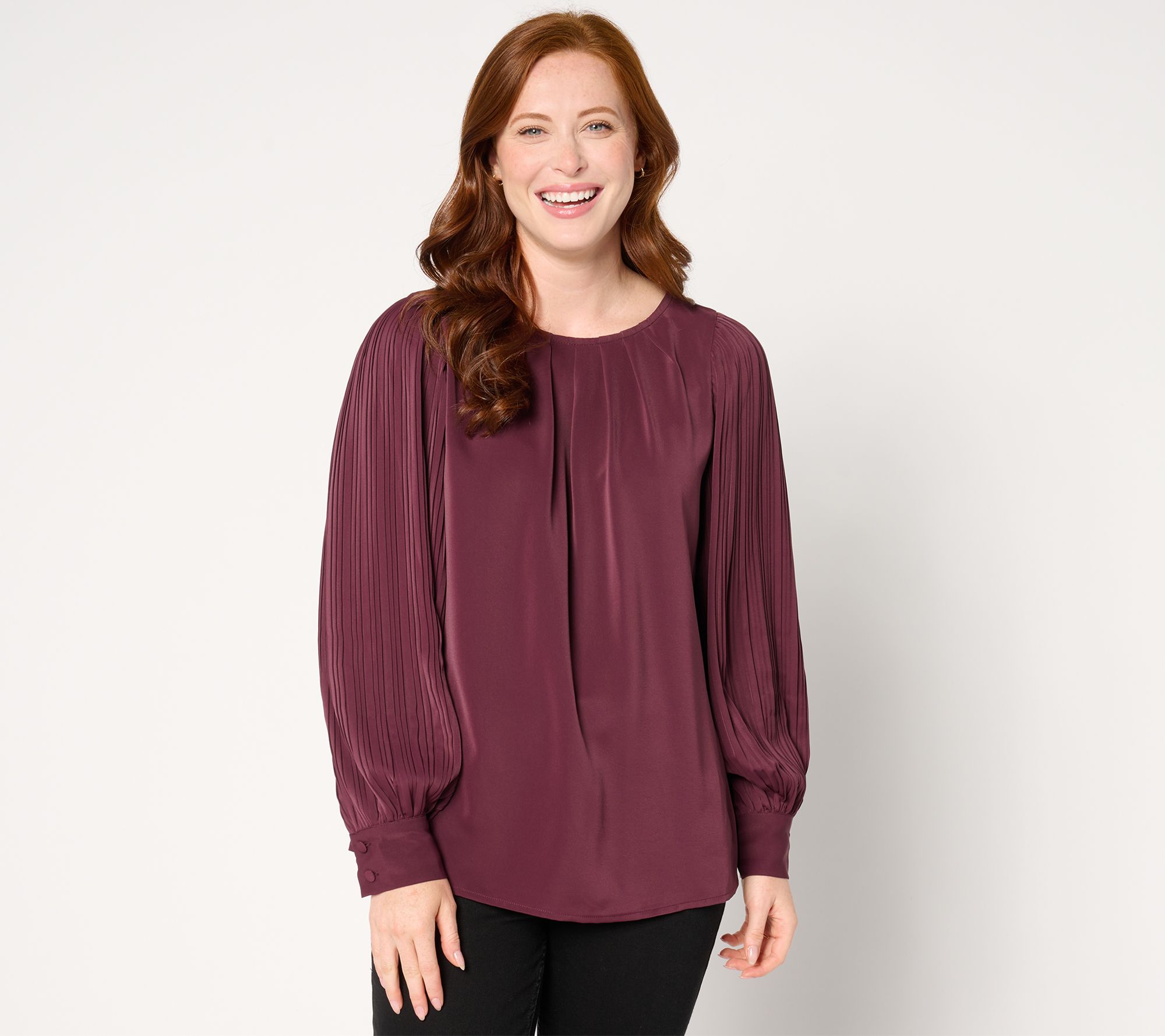 Belle by Kim Gravel Romantica Accordian Sleeve Blouse