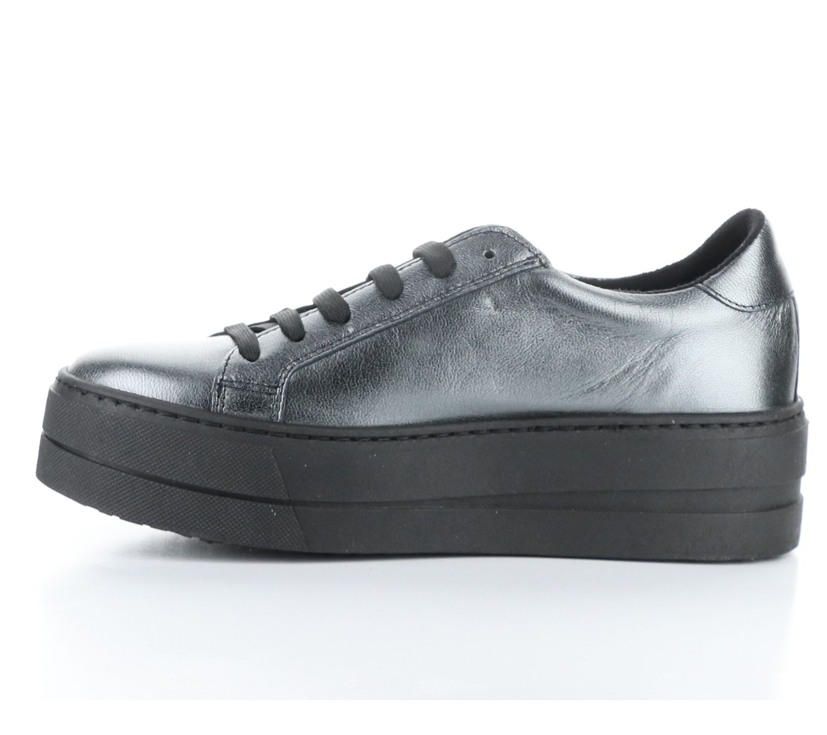 Bos. & Co. Metallic Leather Fashion Sneaker- Maya - QVC.com