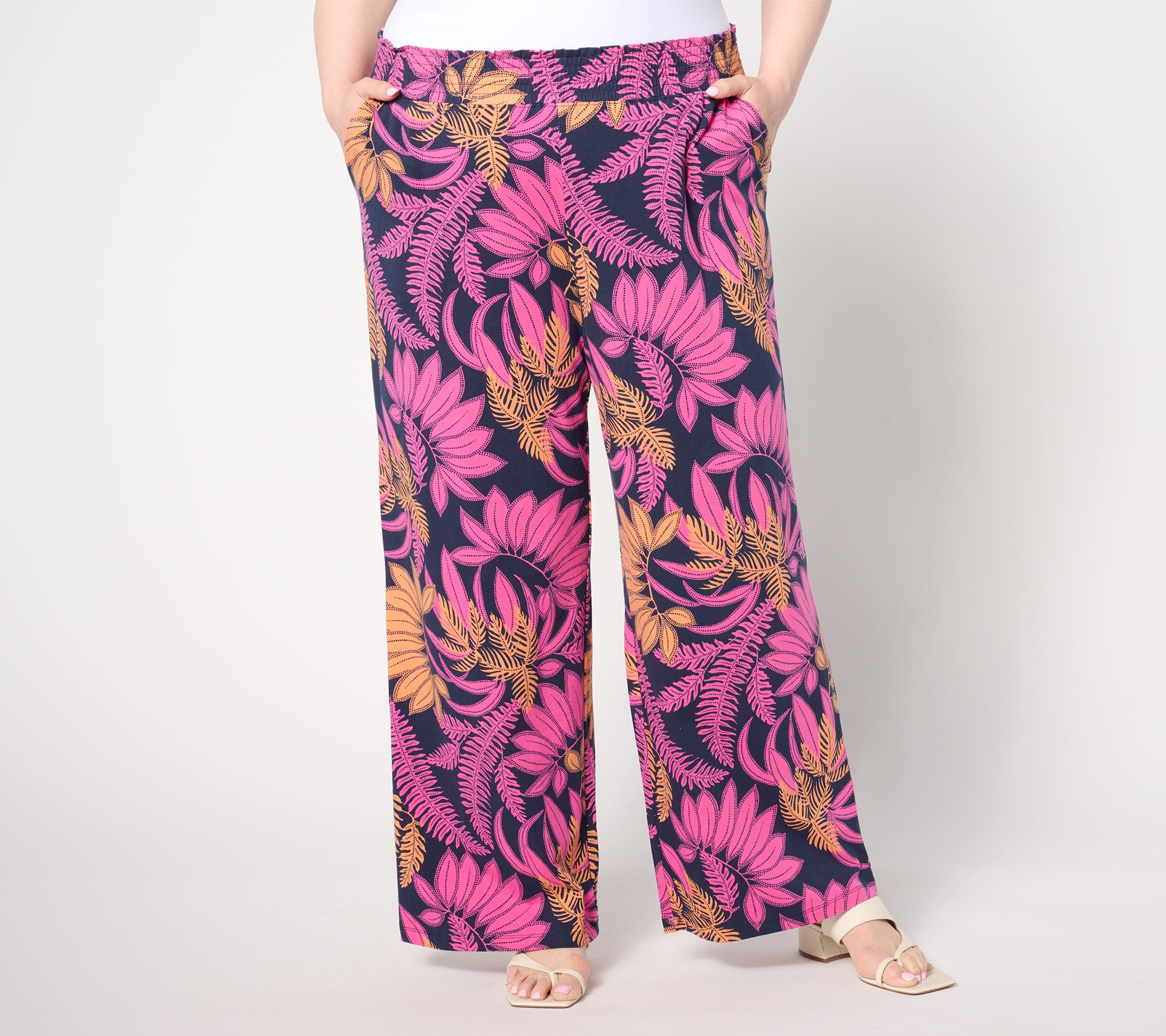 "As Is" Denim & Co. By the Beach Tall Jersey Full Length Pant