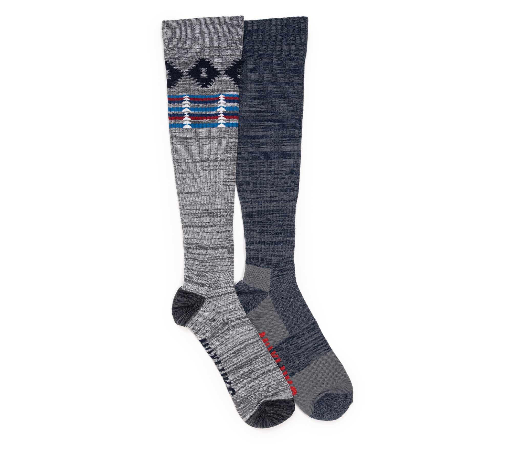 MUK LUKS Men's Set of 2 Tall Compression Socks