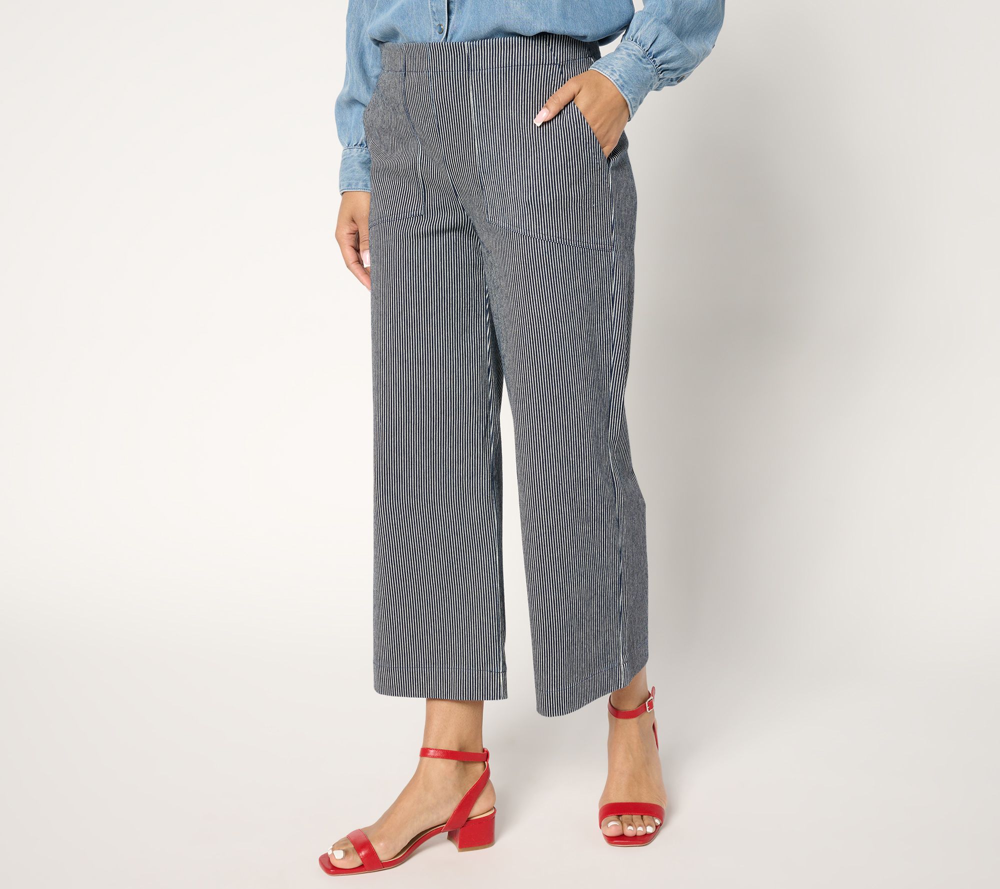  NIC+ZOE All Day Stripe Wide Leg Jean