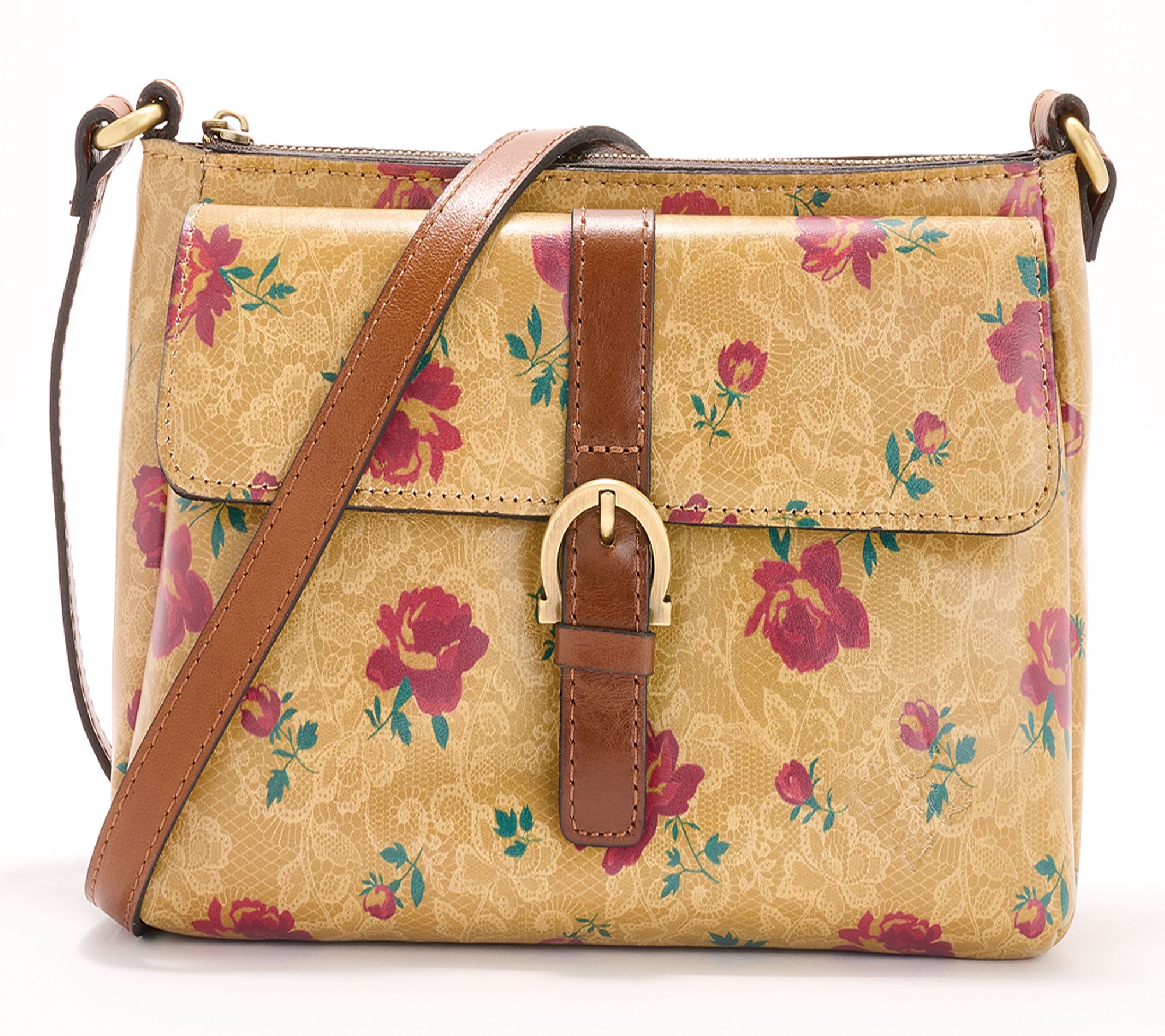 "As Is" Patricia Nash Montana Leather Maisie Flap Crossbody