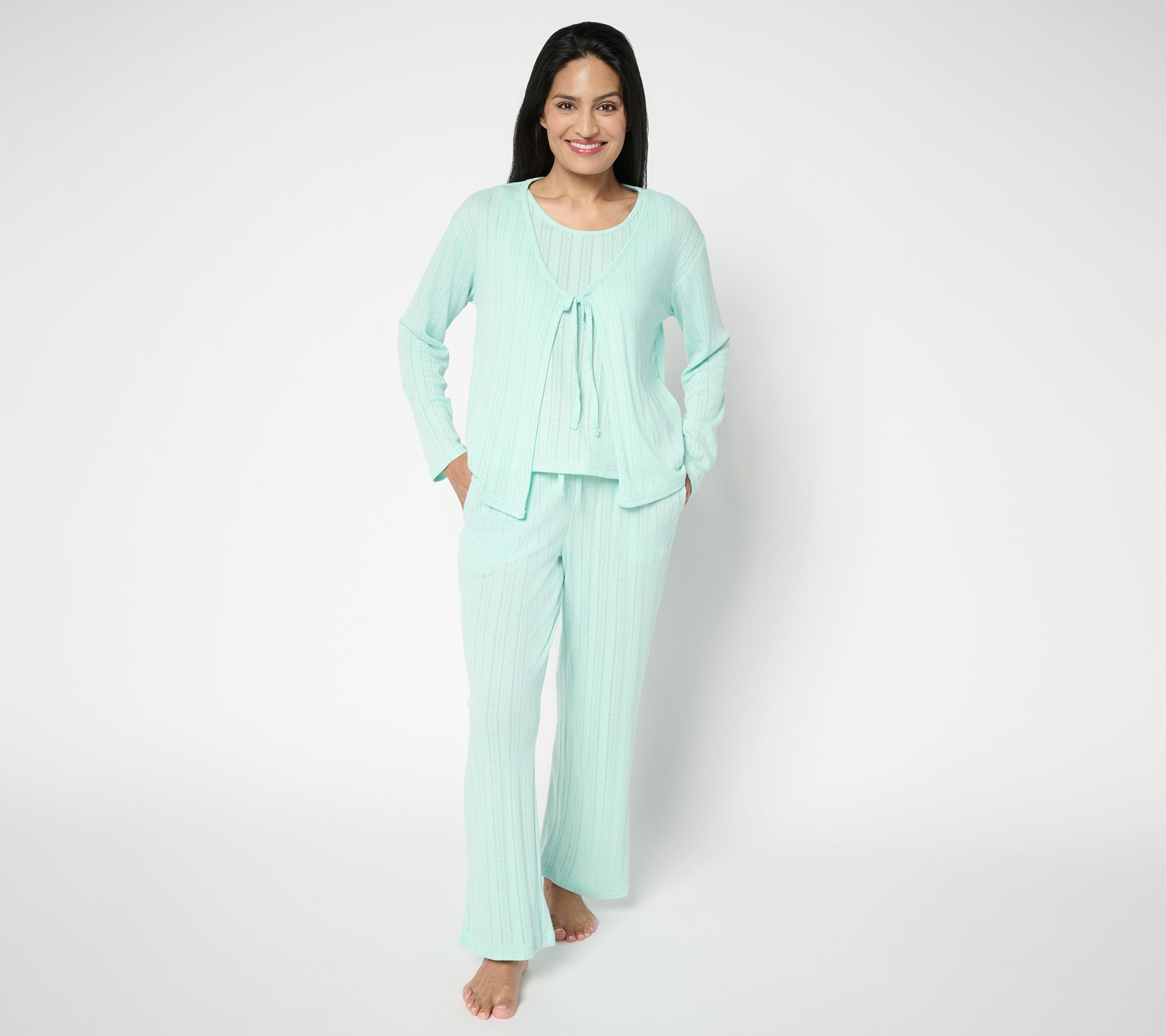 MUK LUKS Pointelle 3-Piece Lounge Set