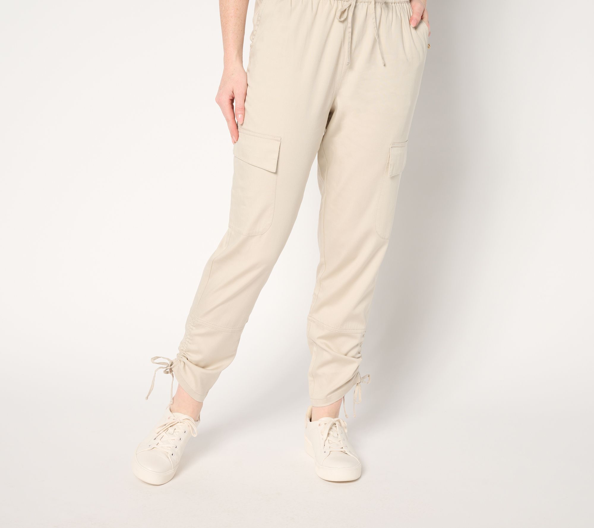 Martha Stewart Signature Tall Pull-On Tapered Cargo Ankle Pants