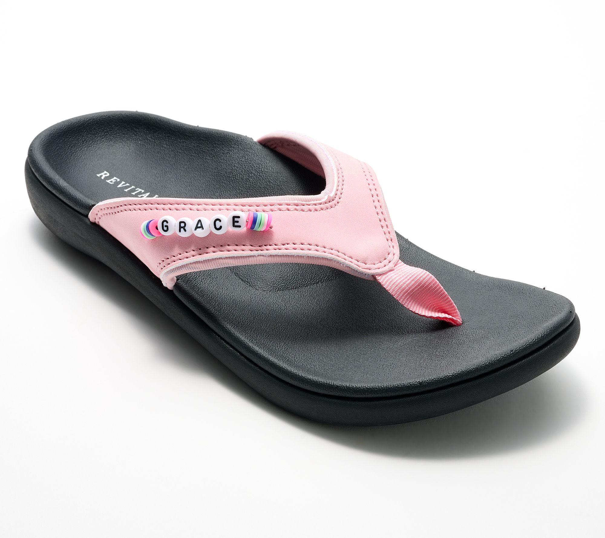 Revitalign Orthotic Beaded Thong Sandals - Yumi Friendship