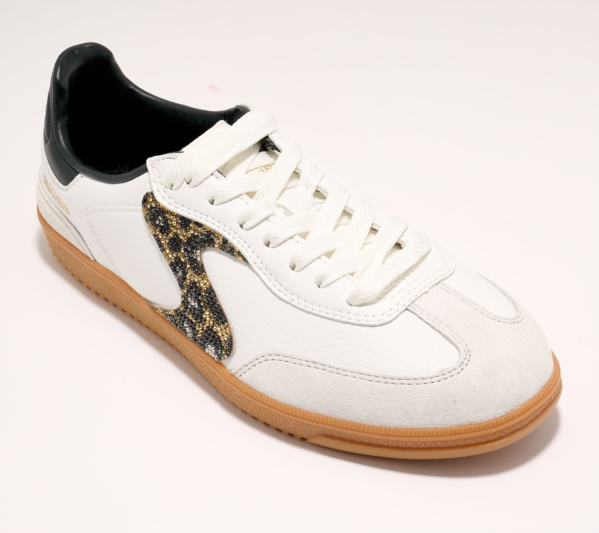 Skechers Hotshot Suede and Rhinestone Sneakers