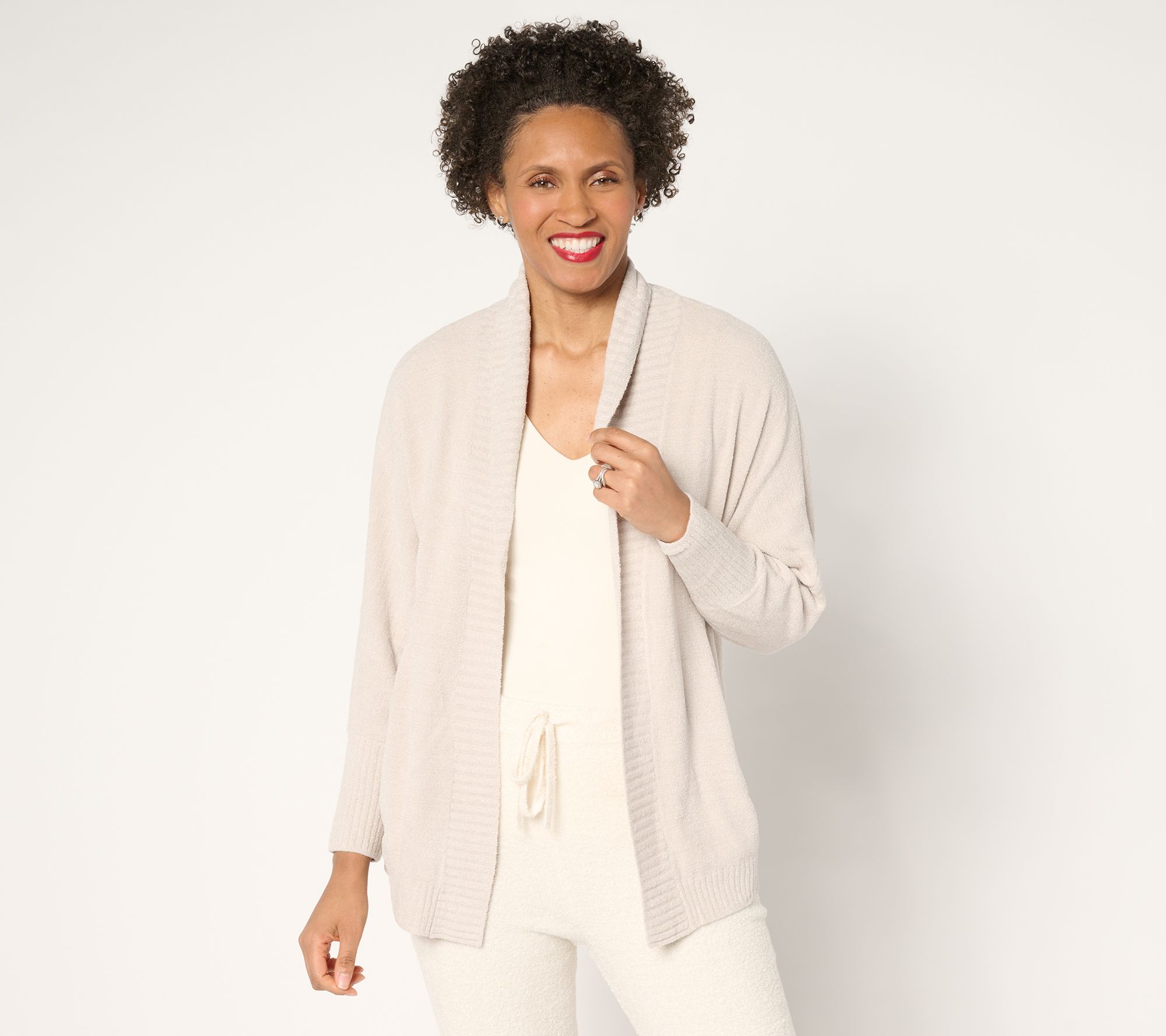 "As Is" Barefoot Dreams CozyChic Ultra Lite Shawl Collar Cardigan