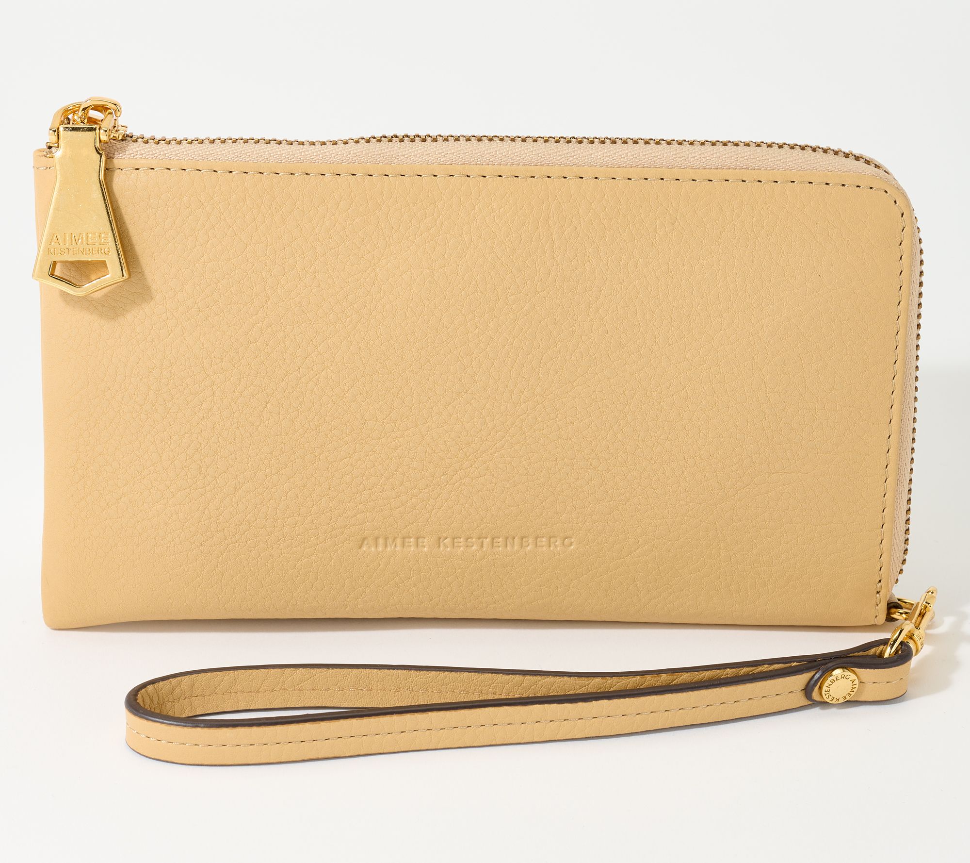 "As Is" Aimee Kestenberg Leather Broadway Large Wallet Wristlet