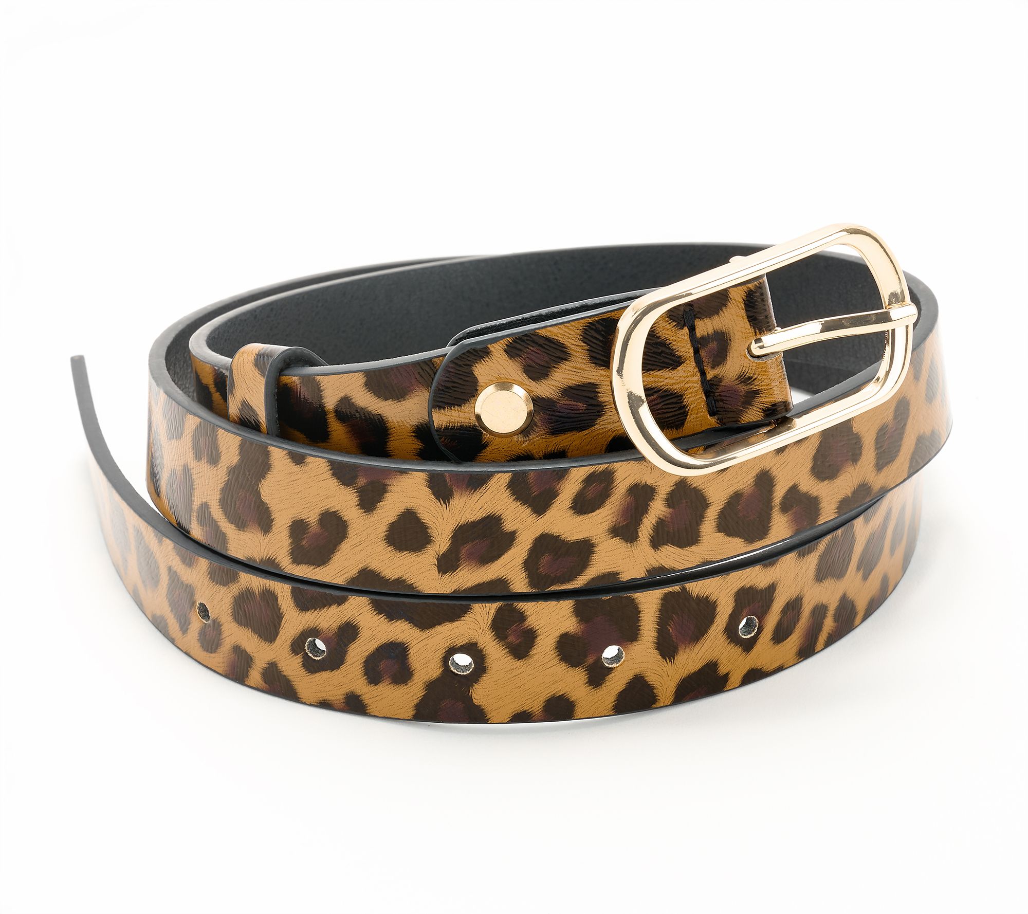 Susan Graver Printed Faux Leather Belt