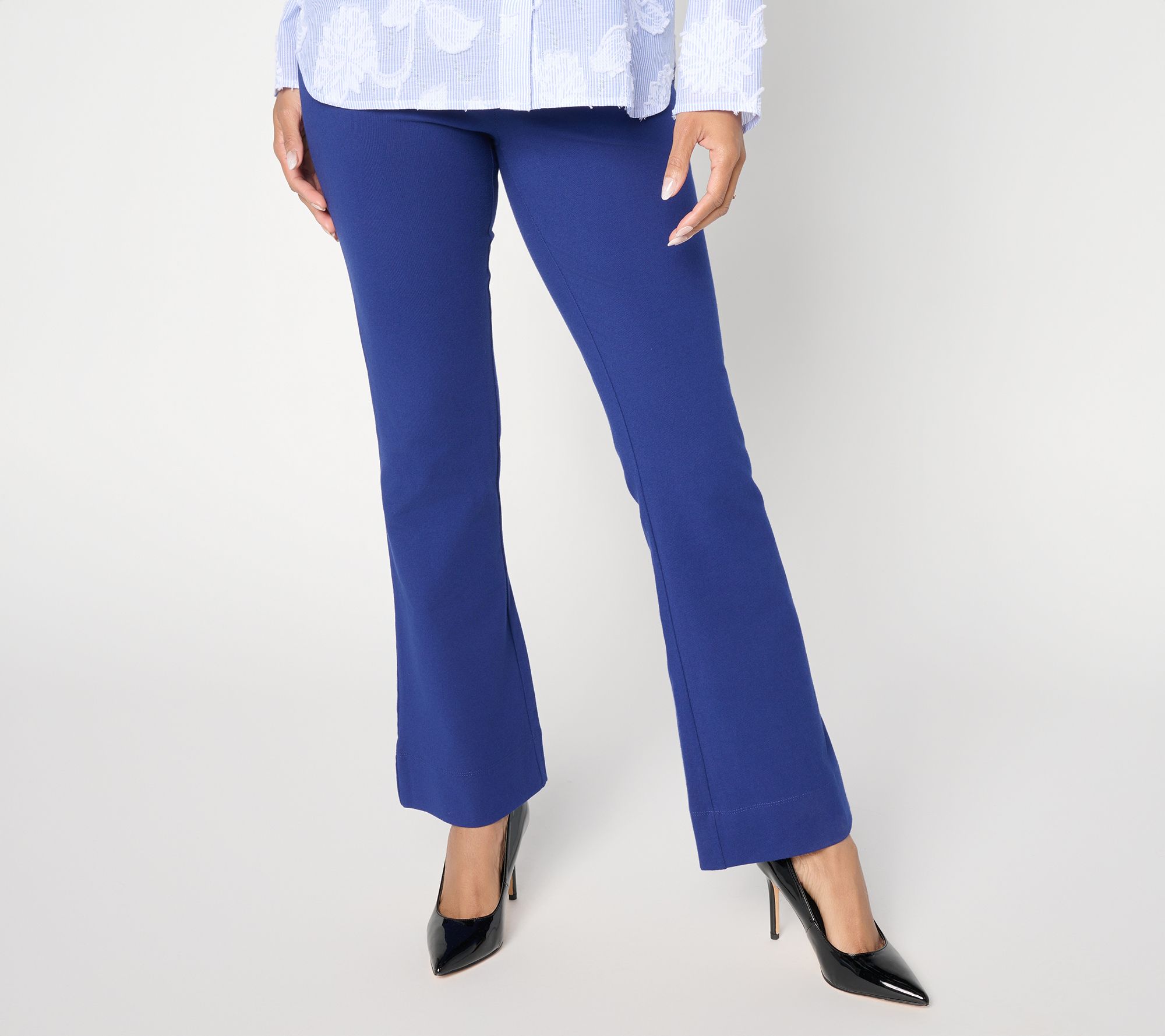 Women with Control Tall 86/14 Full Length Slim Flare Pants - QVC.com