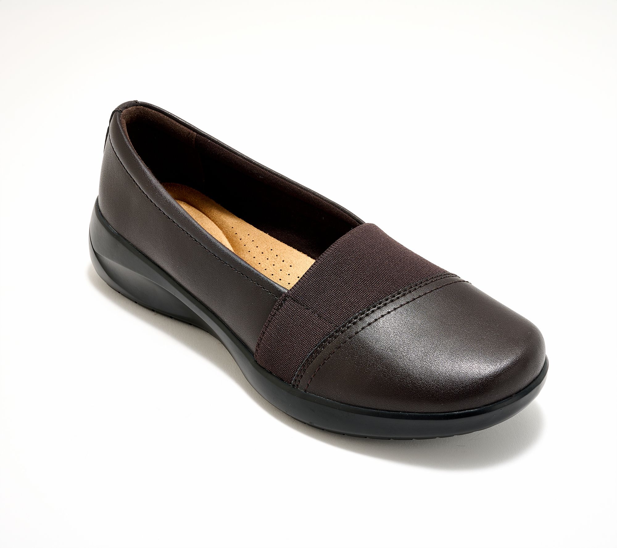"As Is" Clarks Collection Leather Slip-Ons- Kaetlyn Rhea