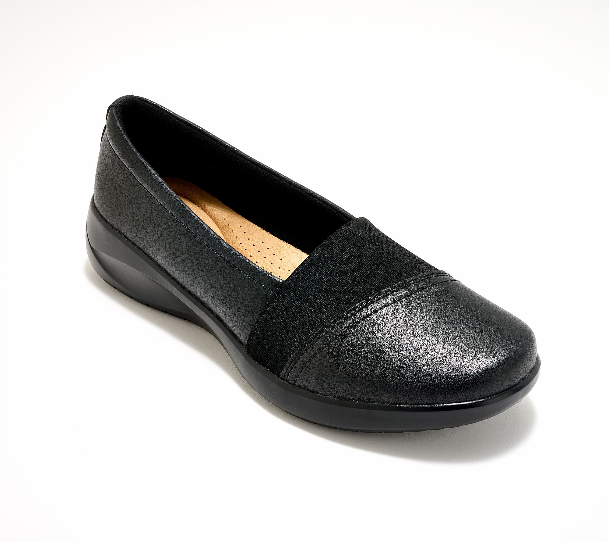 "As Is" Clarks Collection Leather Slip-Ons- Kaetlyn Rhea