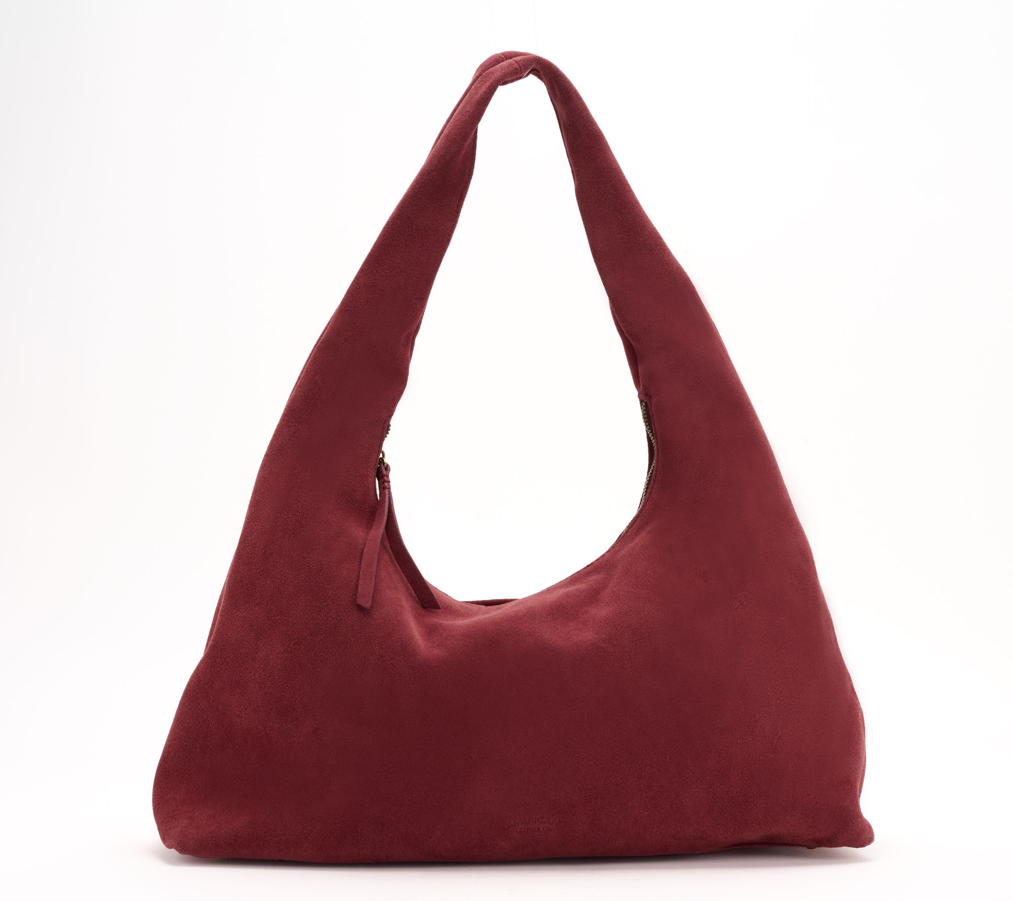 "As Is" American Leather Co. Adina Large Suede Hobo