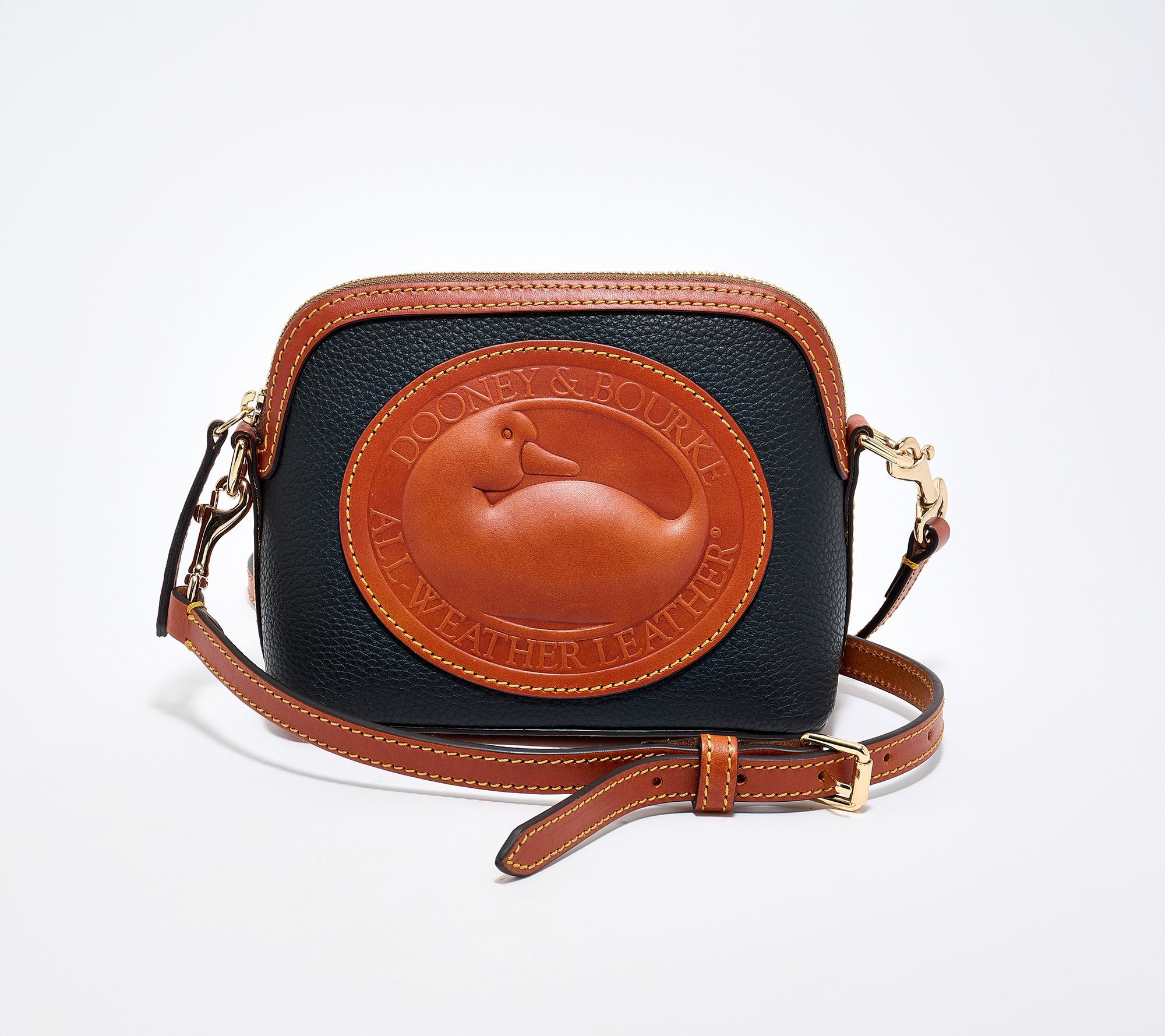 Dooney & Bourke Leather Heritage Mini Duck Domed Crossbody