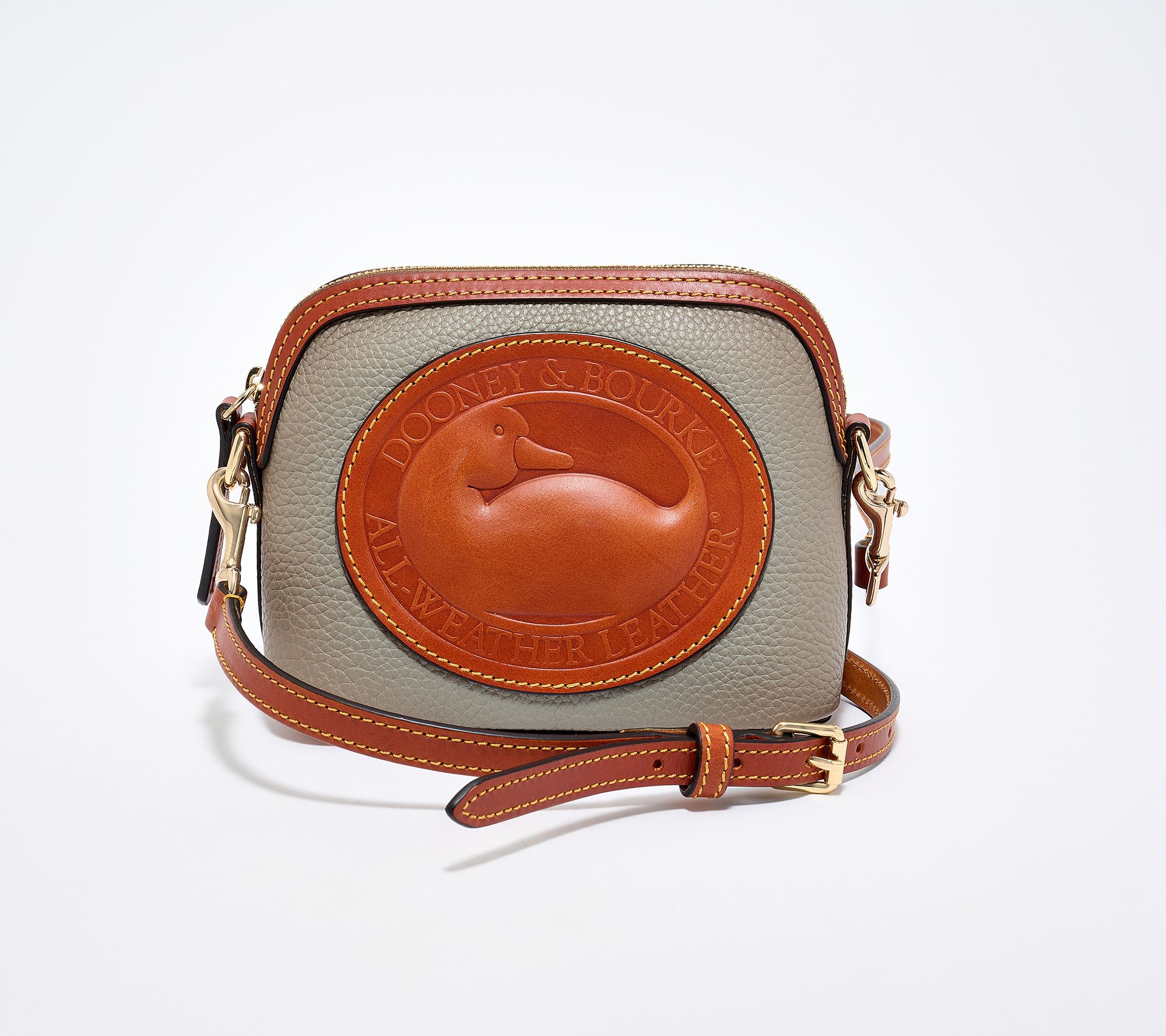 Dooney & Bourke Leather Heritage Mini Duck Domed Crossbody