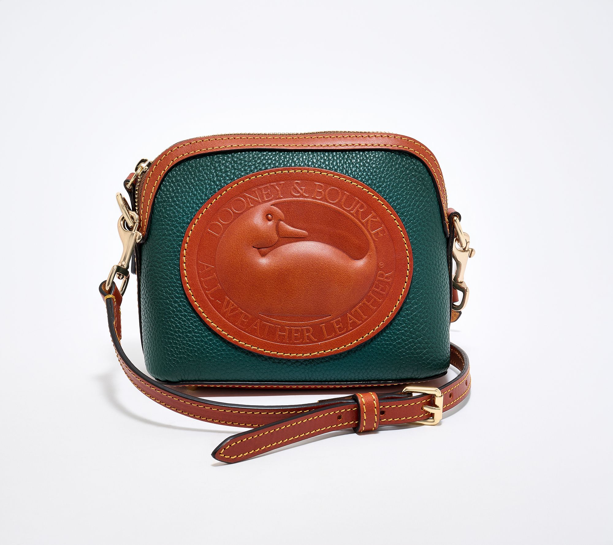 Dooney & Bourke Leather Heritage Mini Duck Domed Crossbody