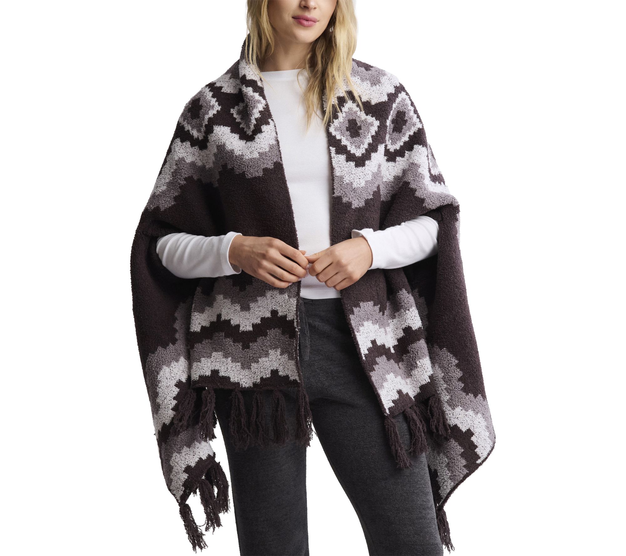 Barefoot Dreams CozyChic Mosaic Wrap