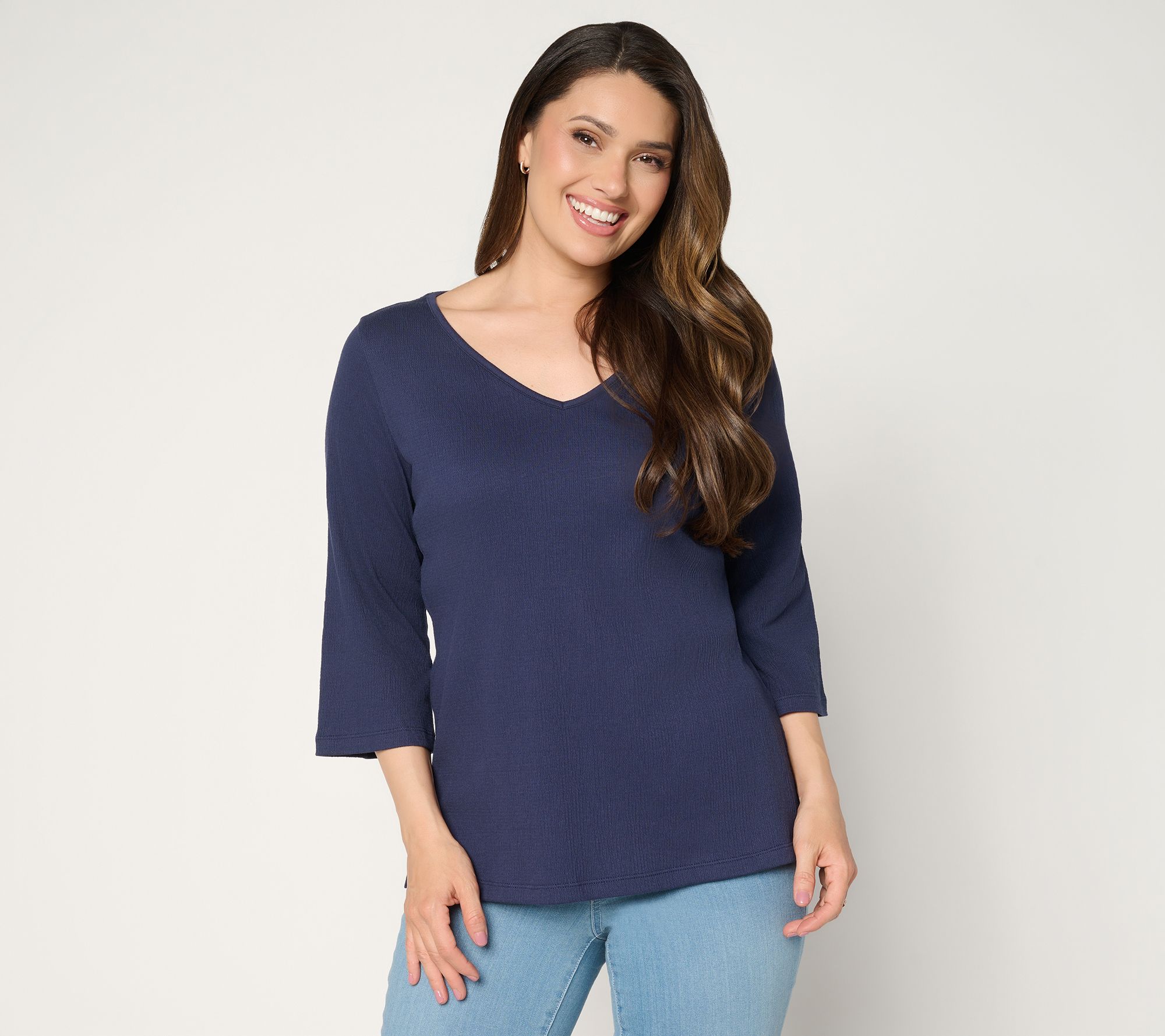 Belle by Kim Gravel Packabelle Slay the Vacay 3/4 Sleeve Top