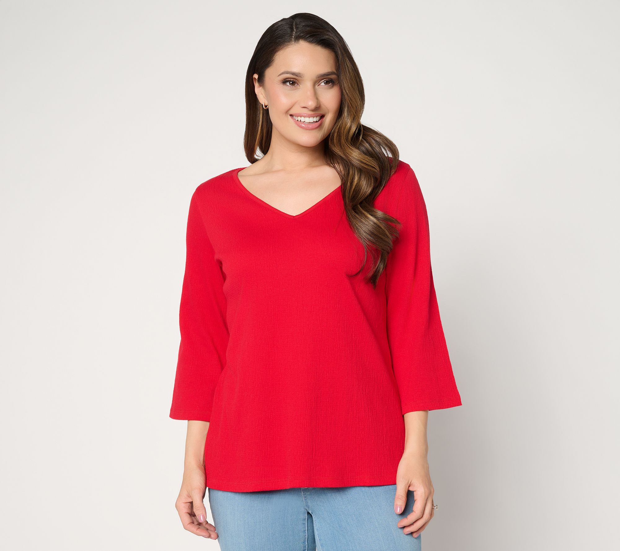 Belle by Kim Gravel Packabelle Slay the Vacay 3/4 Sleeve Top
