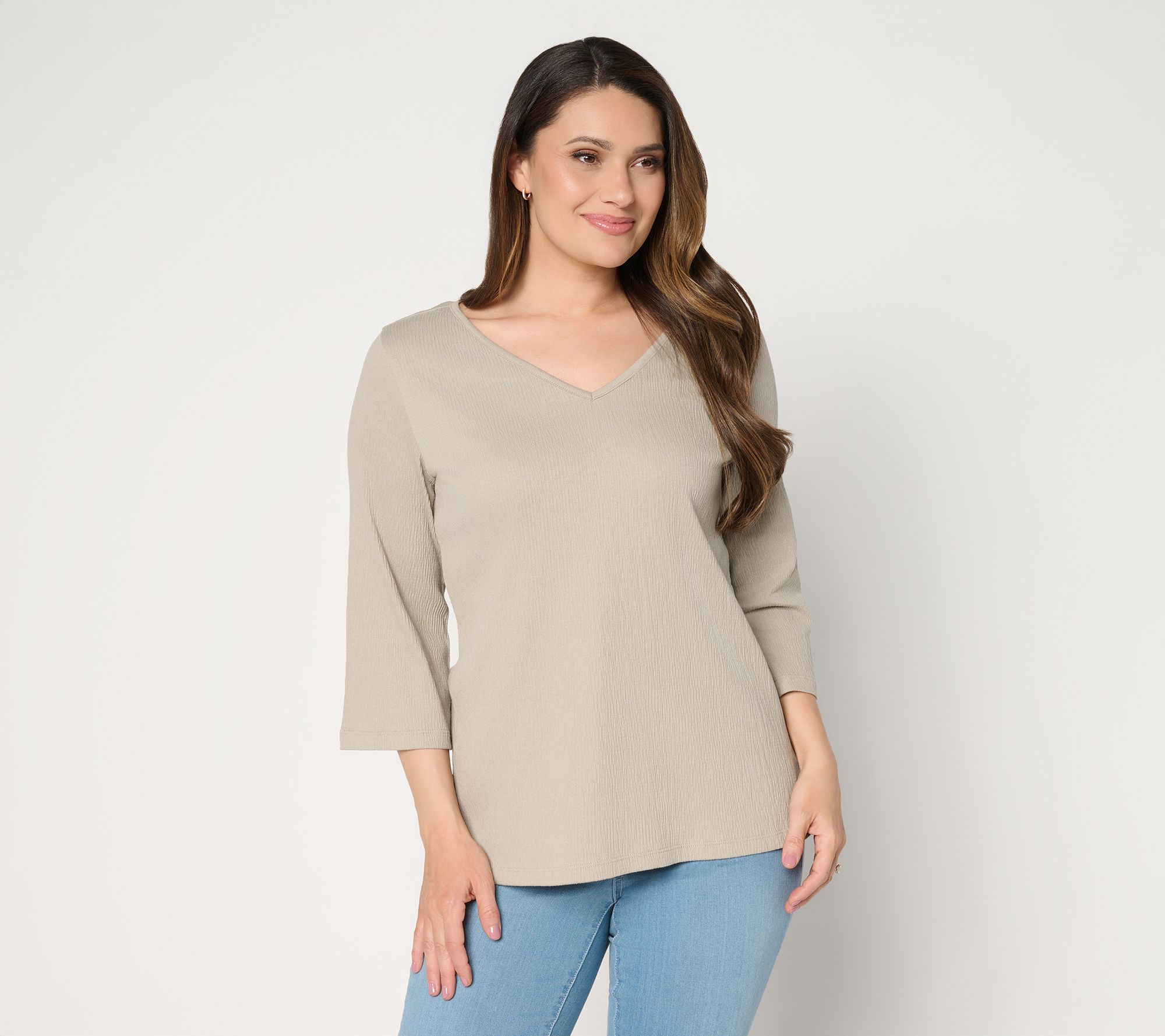 Belle by Kim Gravel Packabelle Slay the Vacay 3/4 Sleeve Top