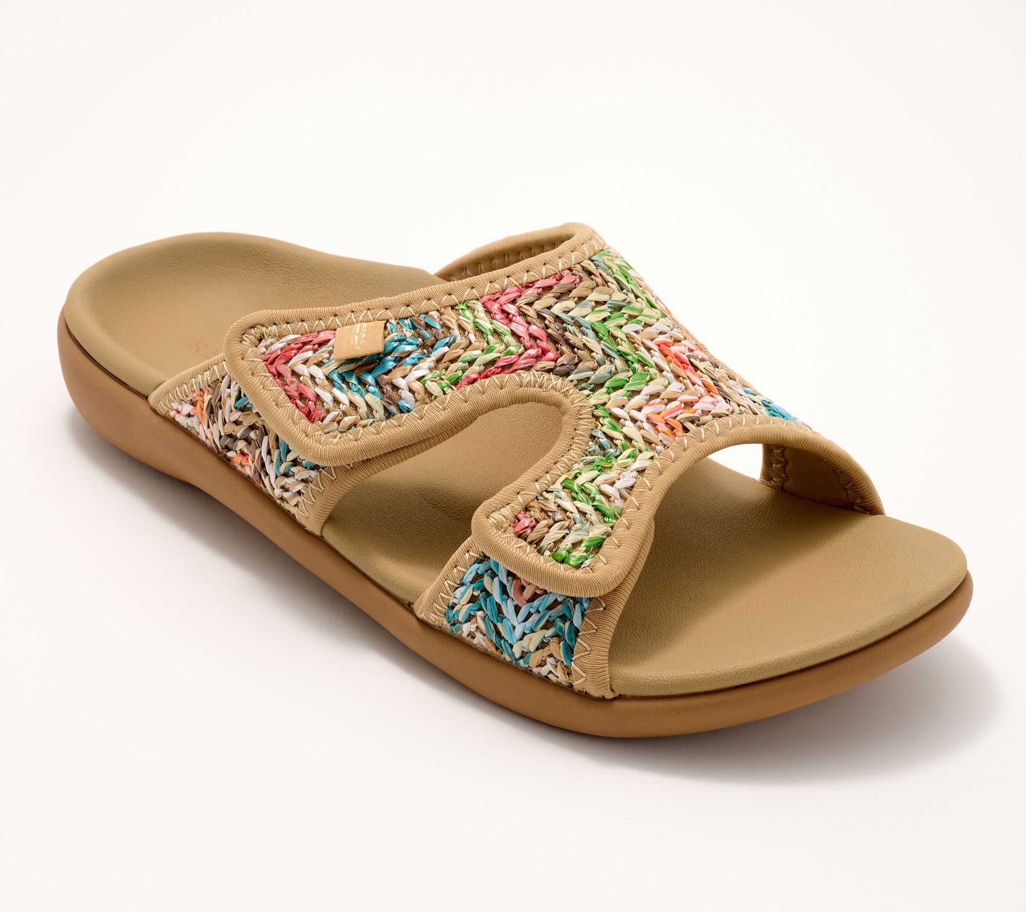 Revitalign Orthotic Adjustable Raffia Sandals - Kholo Capri