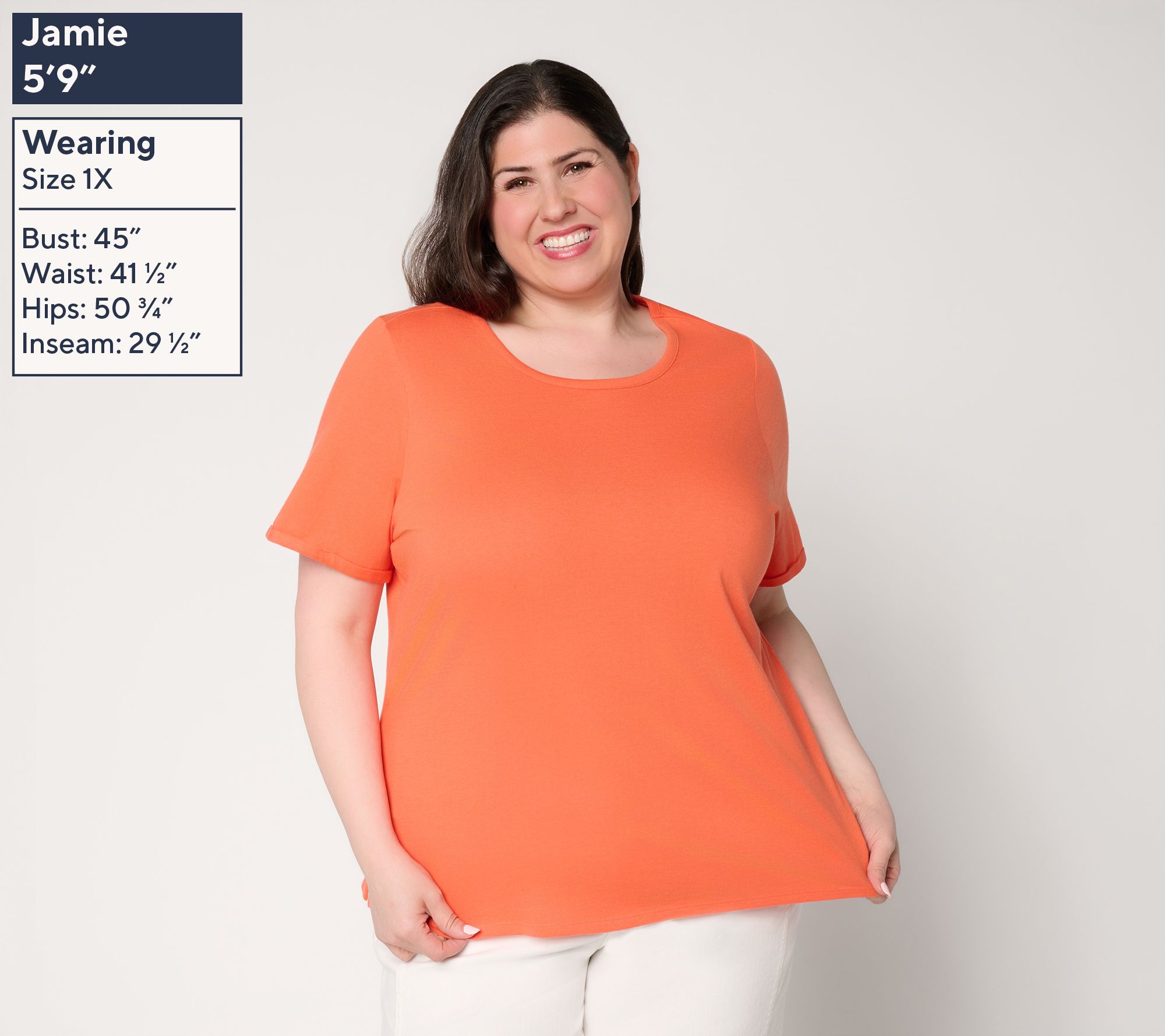Denim & Co. Essentials True Cotton 2 Pack Short Sleeve Tops - QVC.com