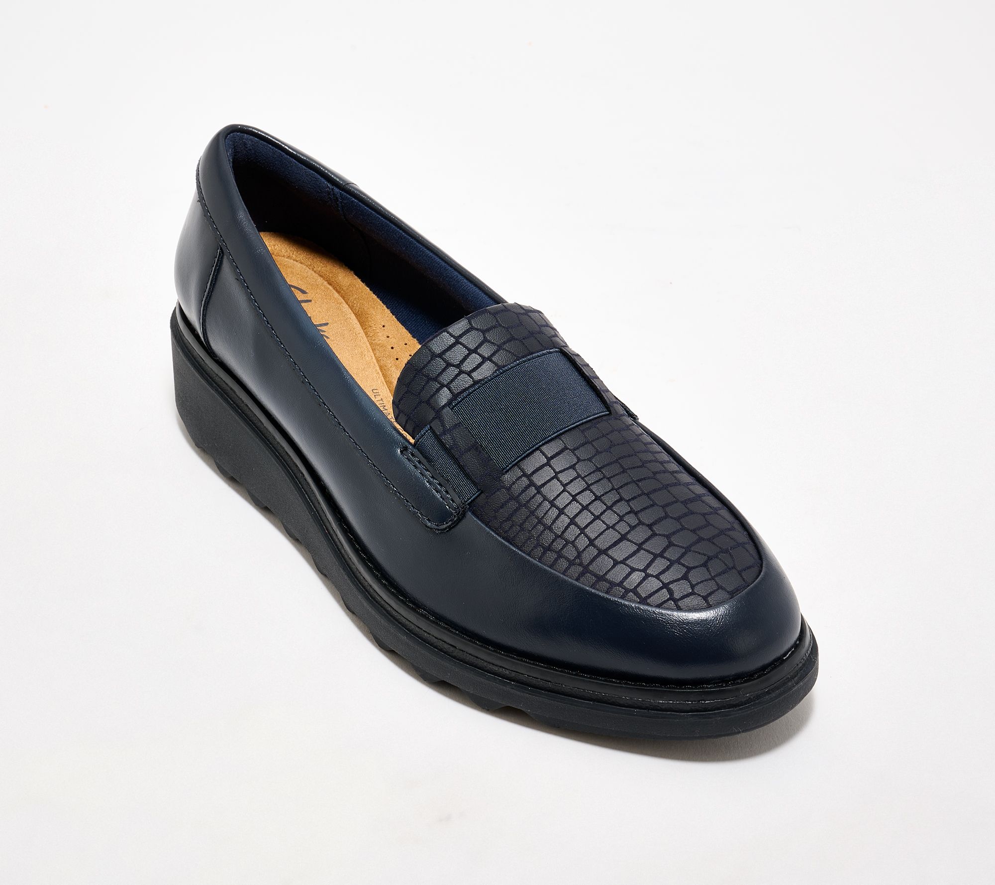 "As Is" Clarks Collection Leather Loafers - Sharon Pace