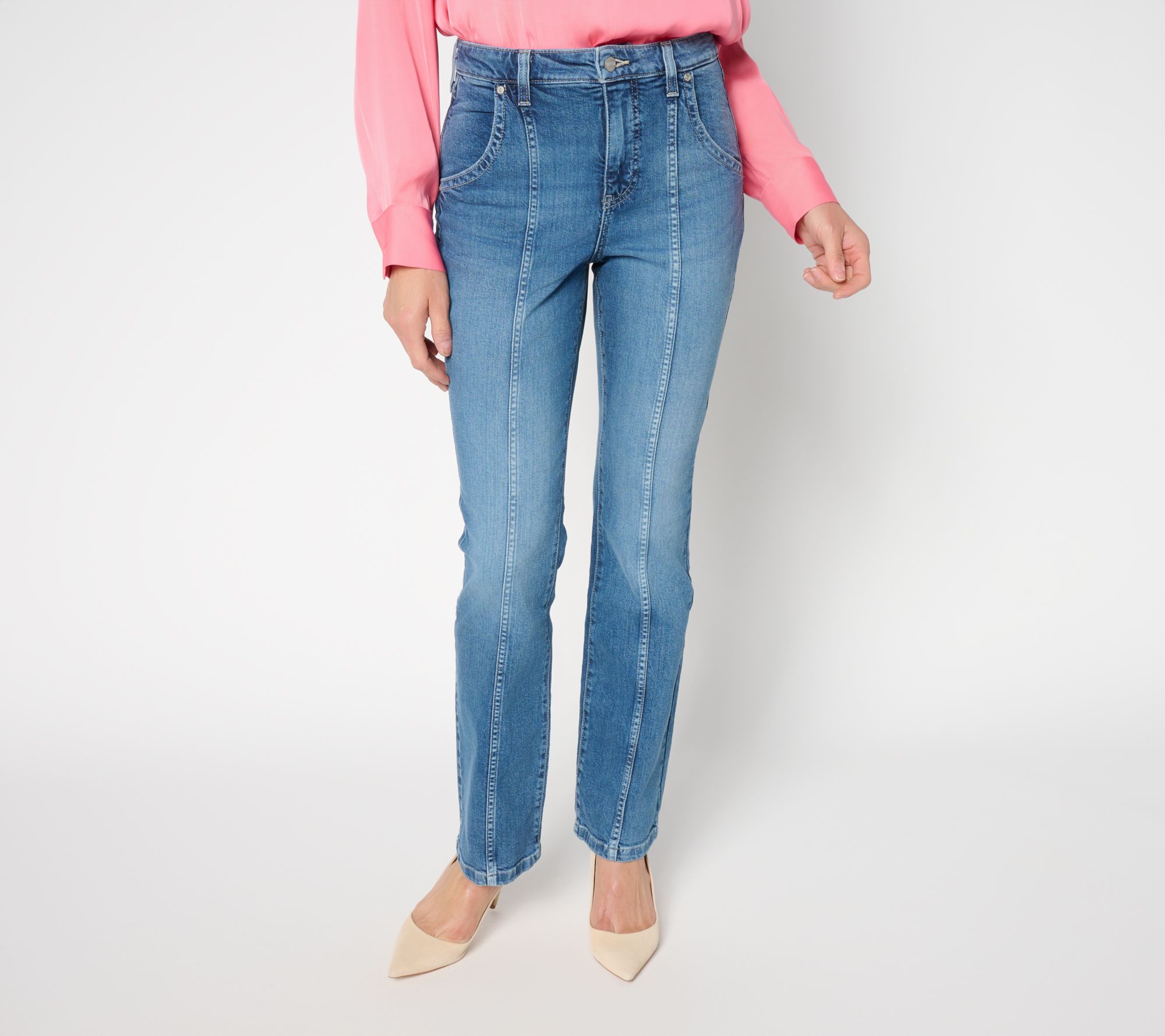 "As Is" NYDJ Billie Regular Bootcut Jeans with Front Seam Detail