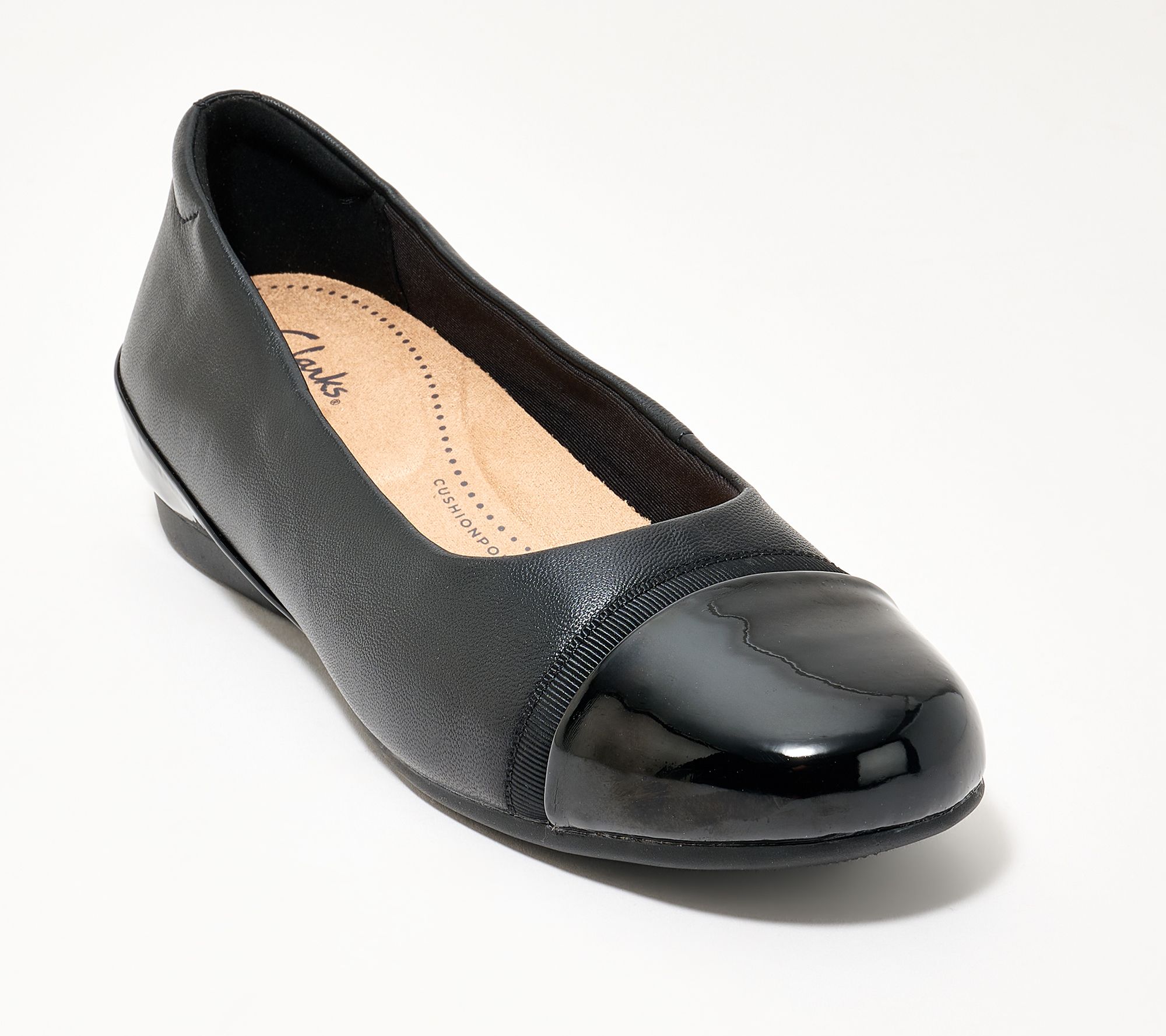 Clarks Collection Leather Flats- Cathrynn Dusk