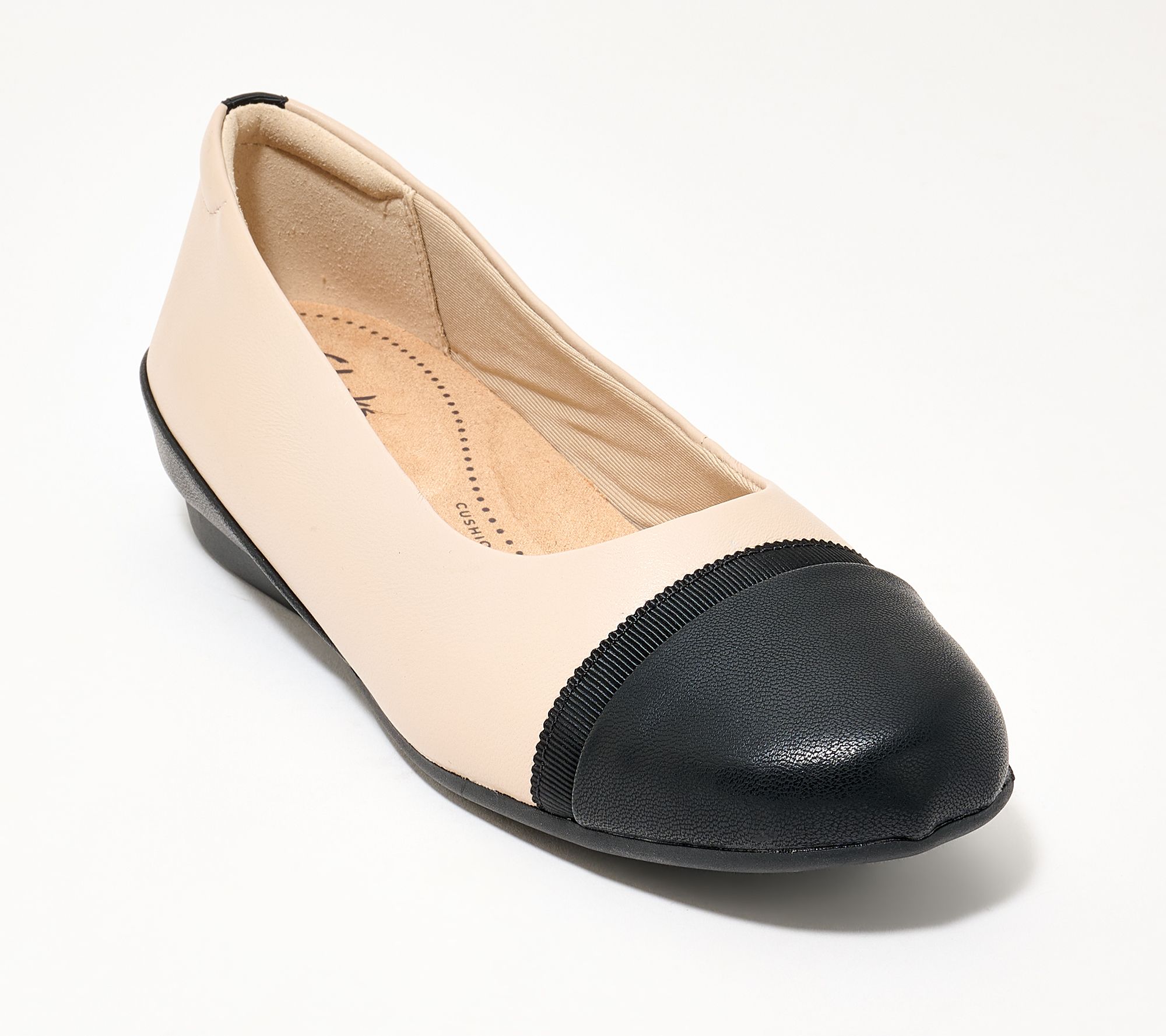 Clarks Collection Leather Flats- Cathrynn Dusk