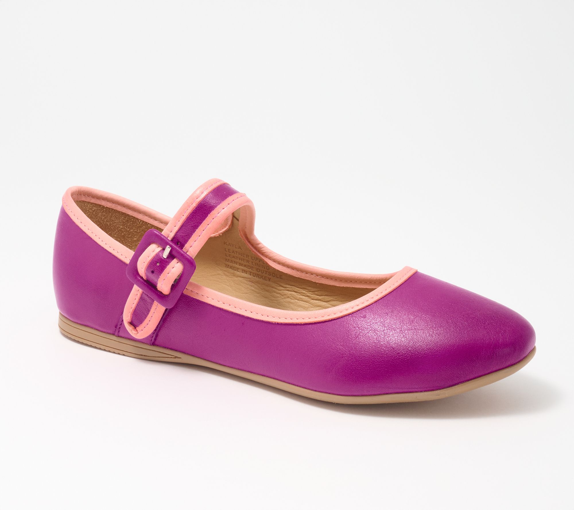 "As Is" Miz Mooz Leather Color Pop Mary Janes- Kayla