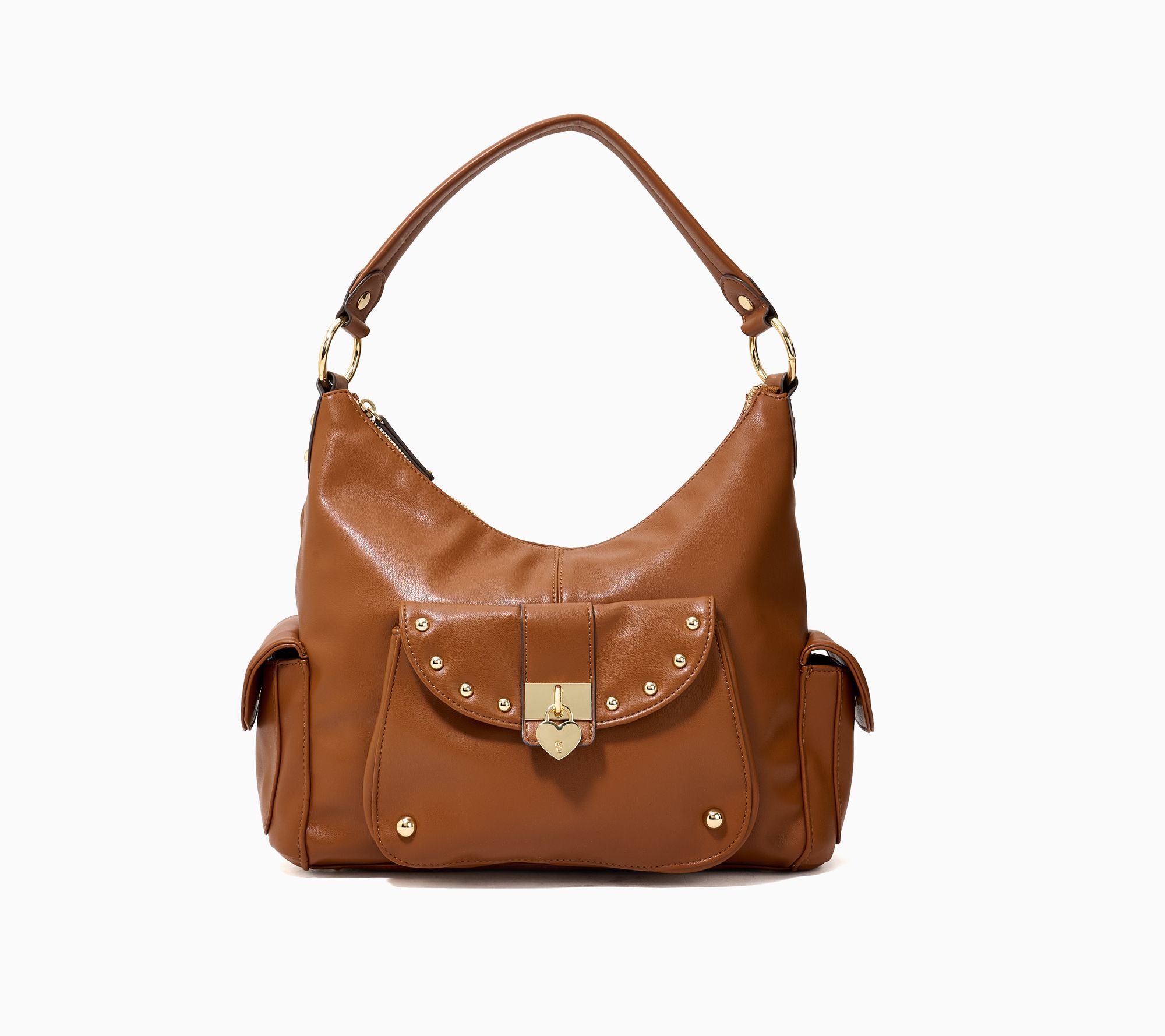 Mally Heartbreaker Top Zip Studded Hobo