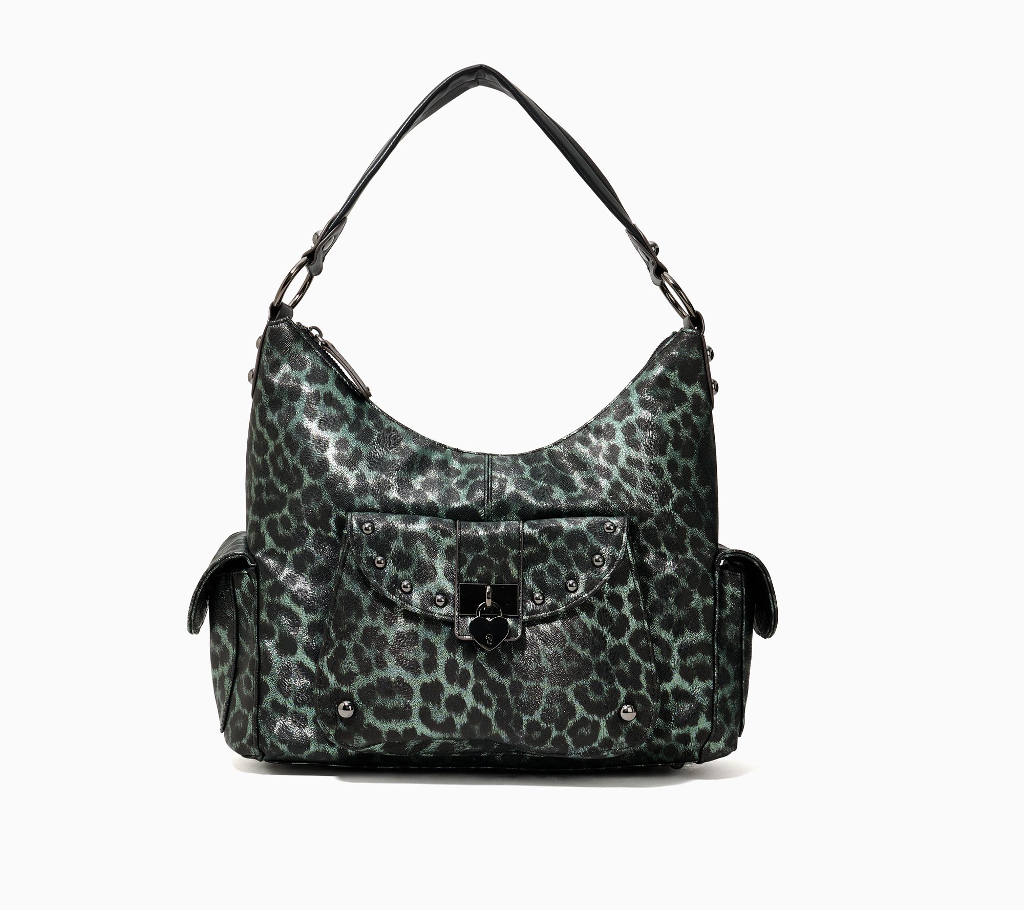 Mally Heartbreaker Top Zip Studded Hobo