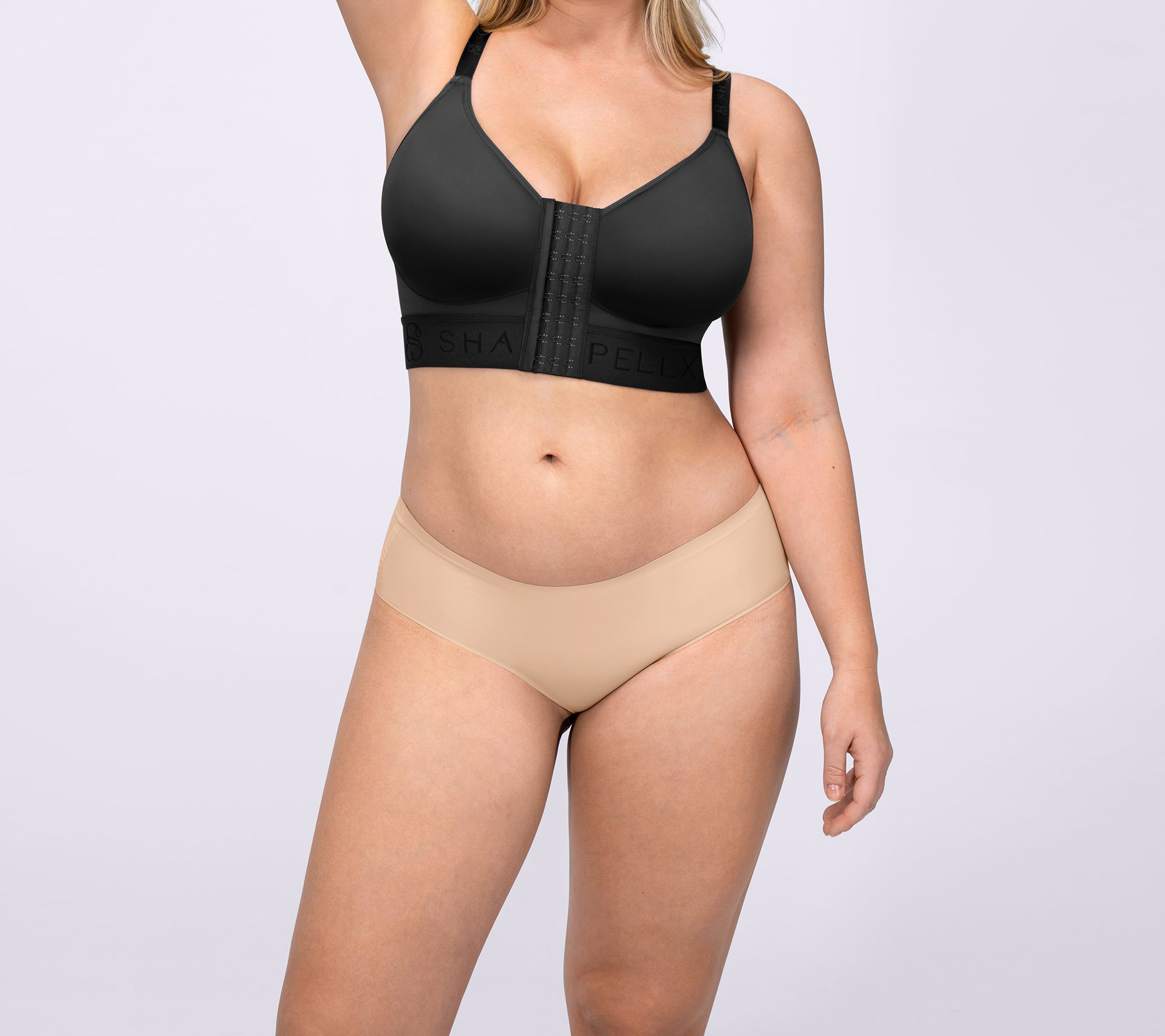 Shapellx Bare Essentials Unlined Wireless Front-Closure Bra